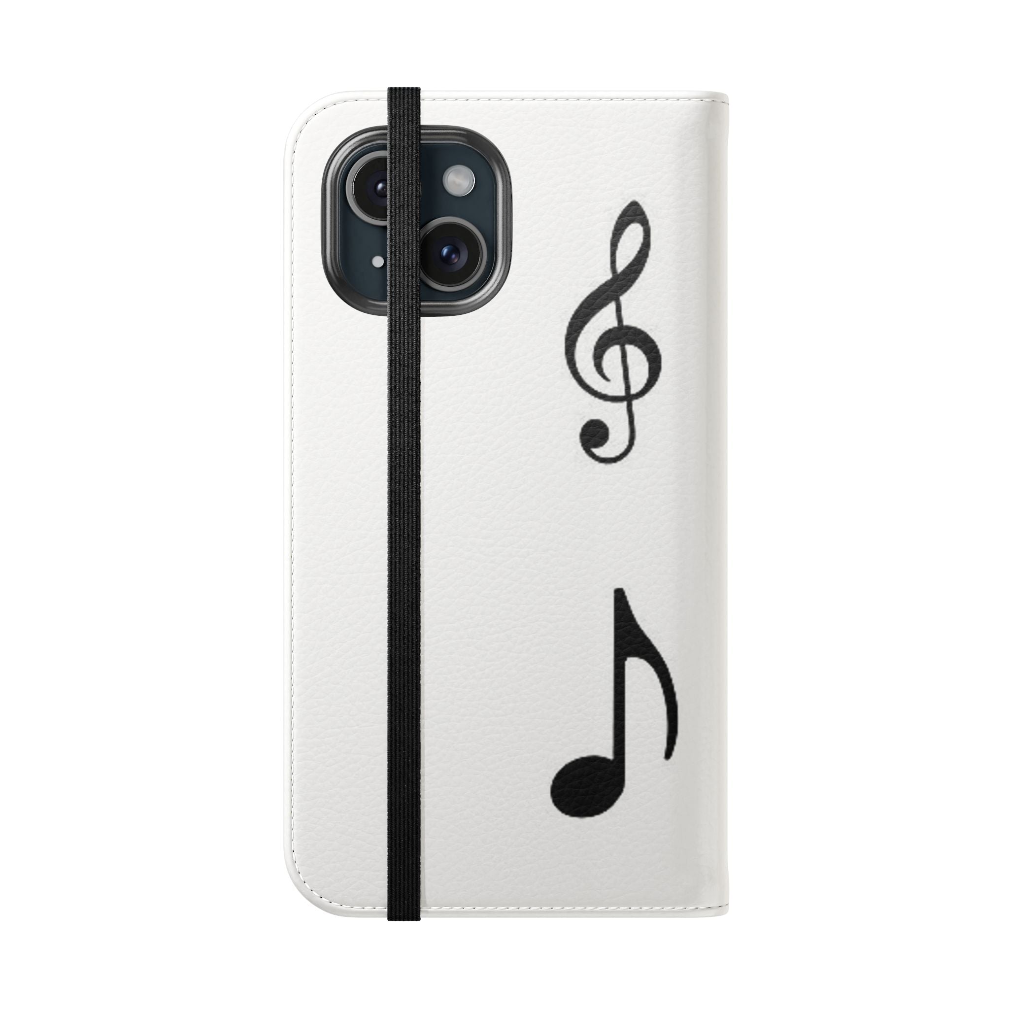 Musical Notes Flip Case - Stylish Phone Cover for Music Lovers