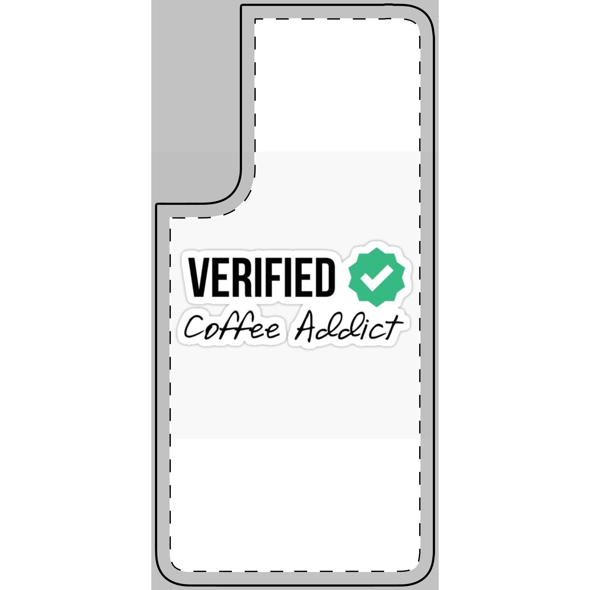 Verified Coffee Addict Phone Skin - Stylish Protection for Coffee Lovers