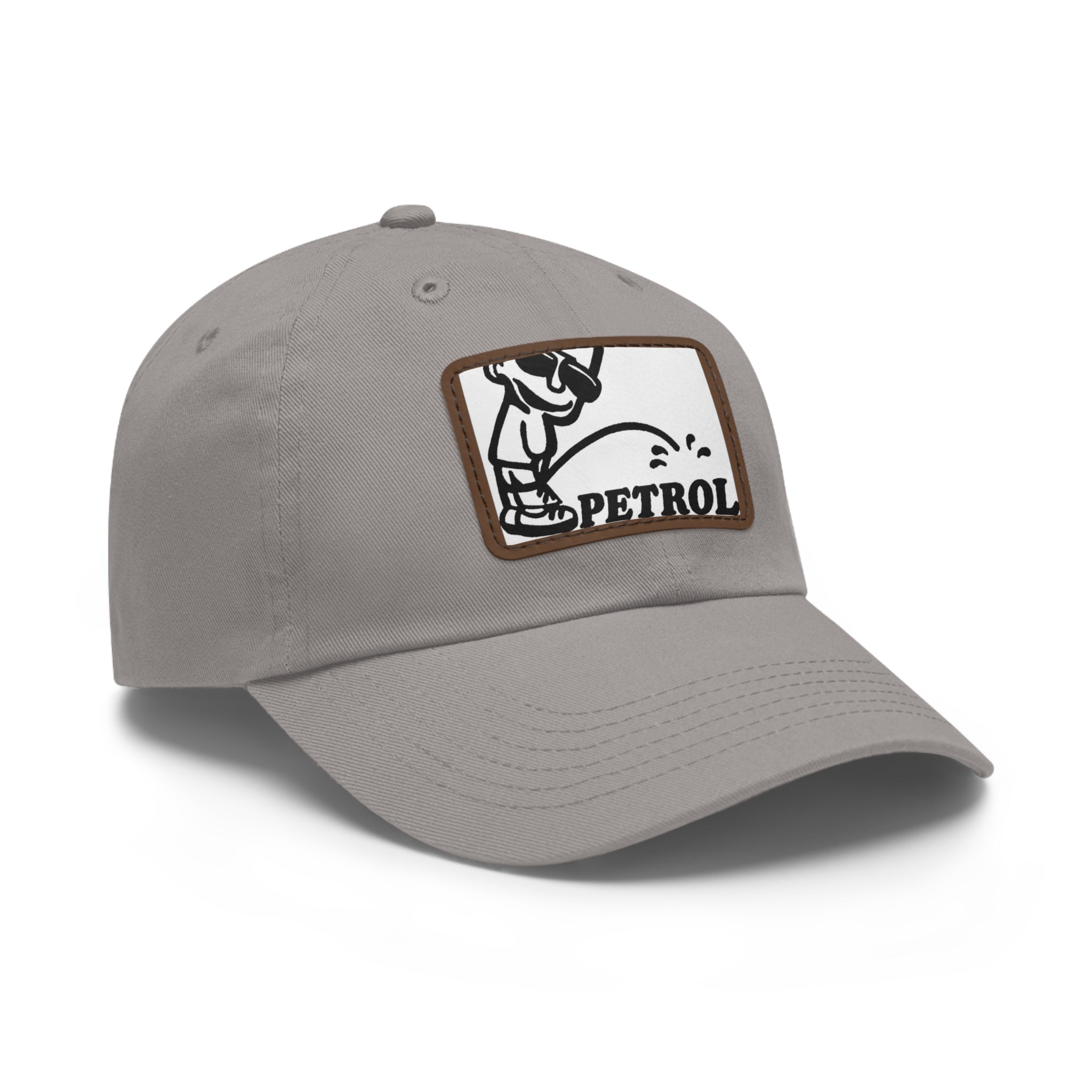 Fun Petrol Dad Hat with Leather Patch - Casual Style for Car Lovers