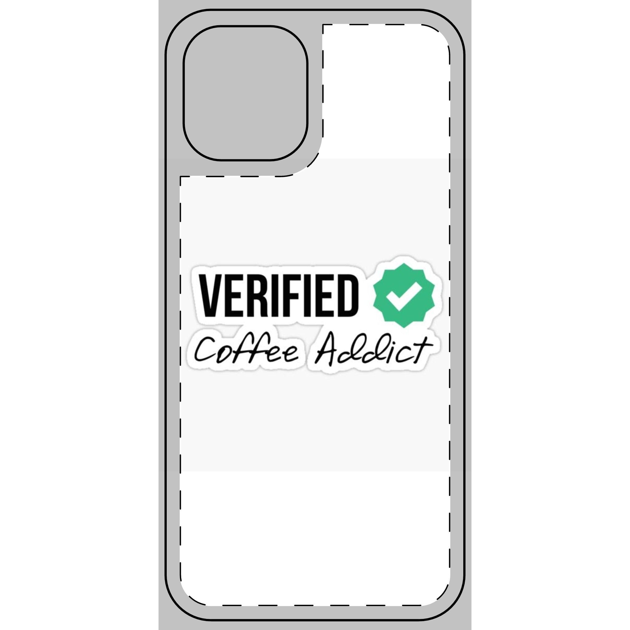 Verified Coffee Addict Phone Skin - Stylish Protection for Coffee Lovers