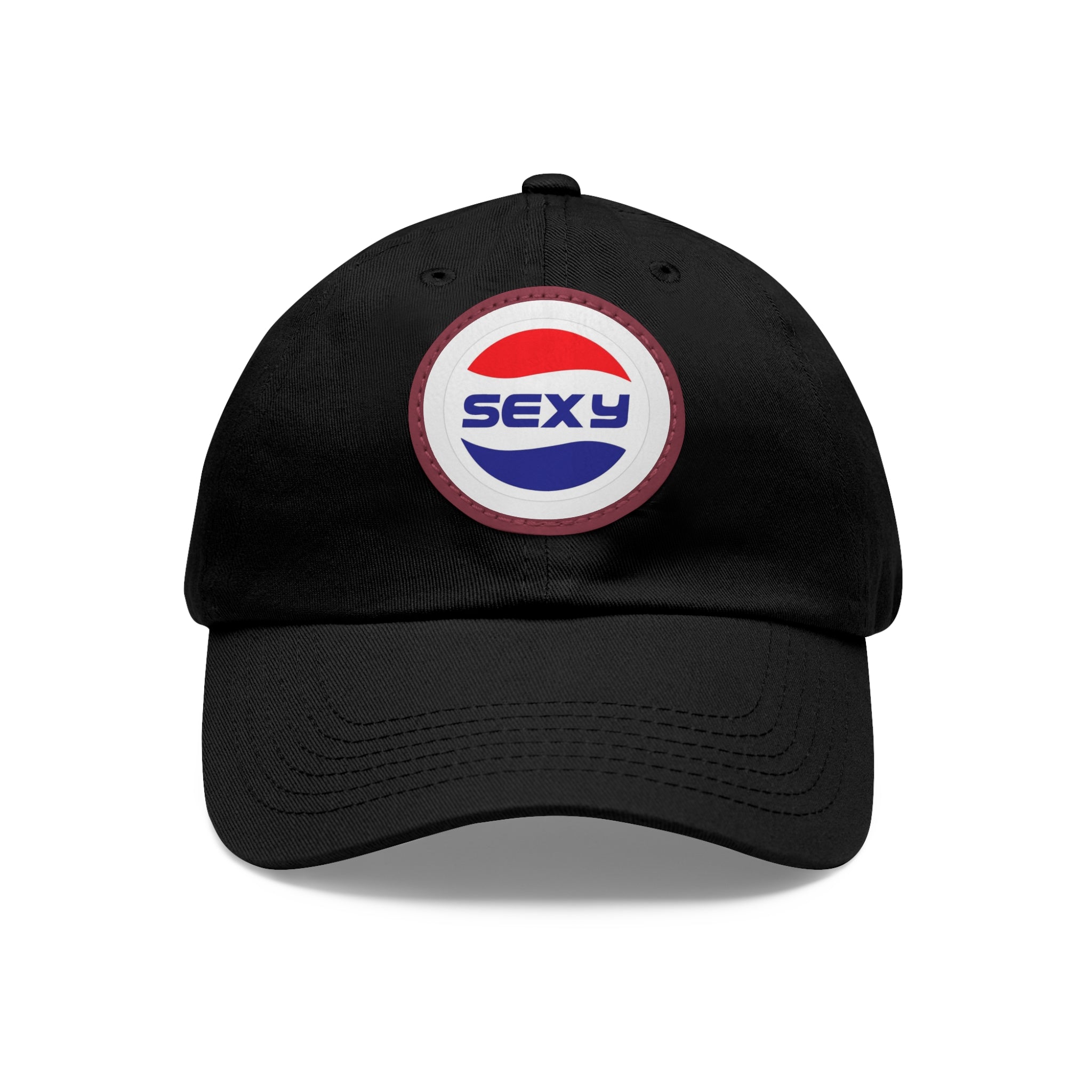 Trendy Dad Hat with 'Sexy' Leather Patch - Cool Casual Cap for Everyday Style