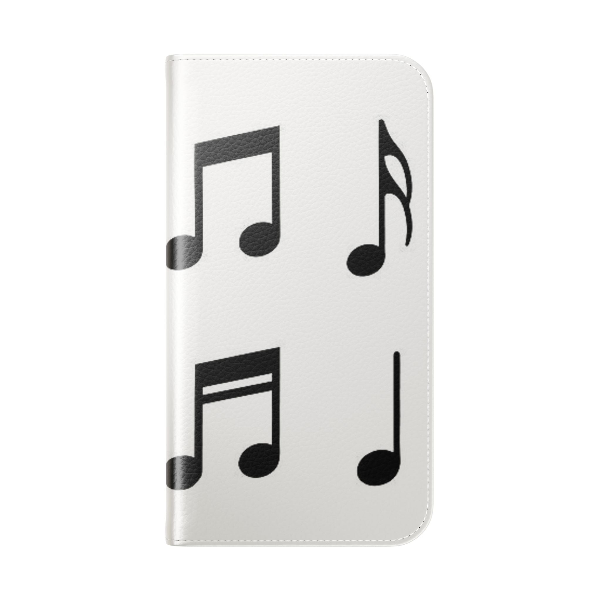 Musical Notes Flip Case - Stylish Phone Cover for Music Lovers