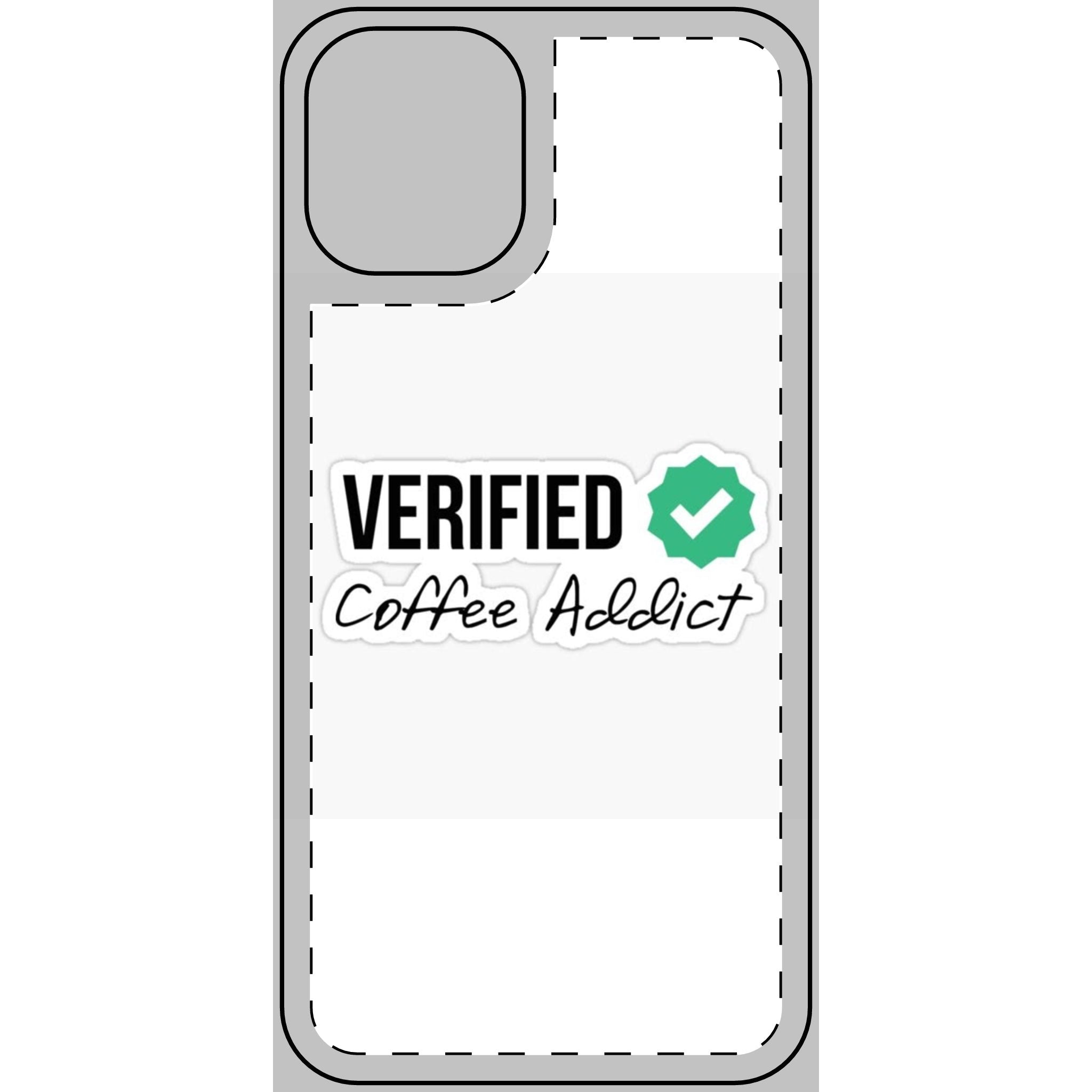 Verified Coffee Addict Phone Skin - Stylish Protection for Coffee Lovers