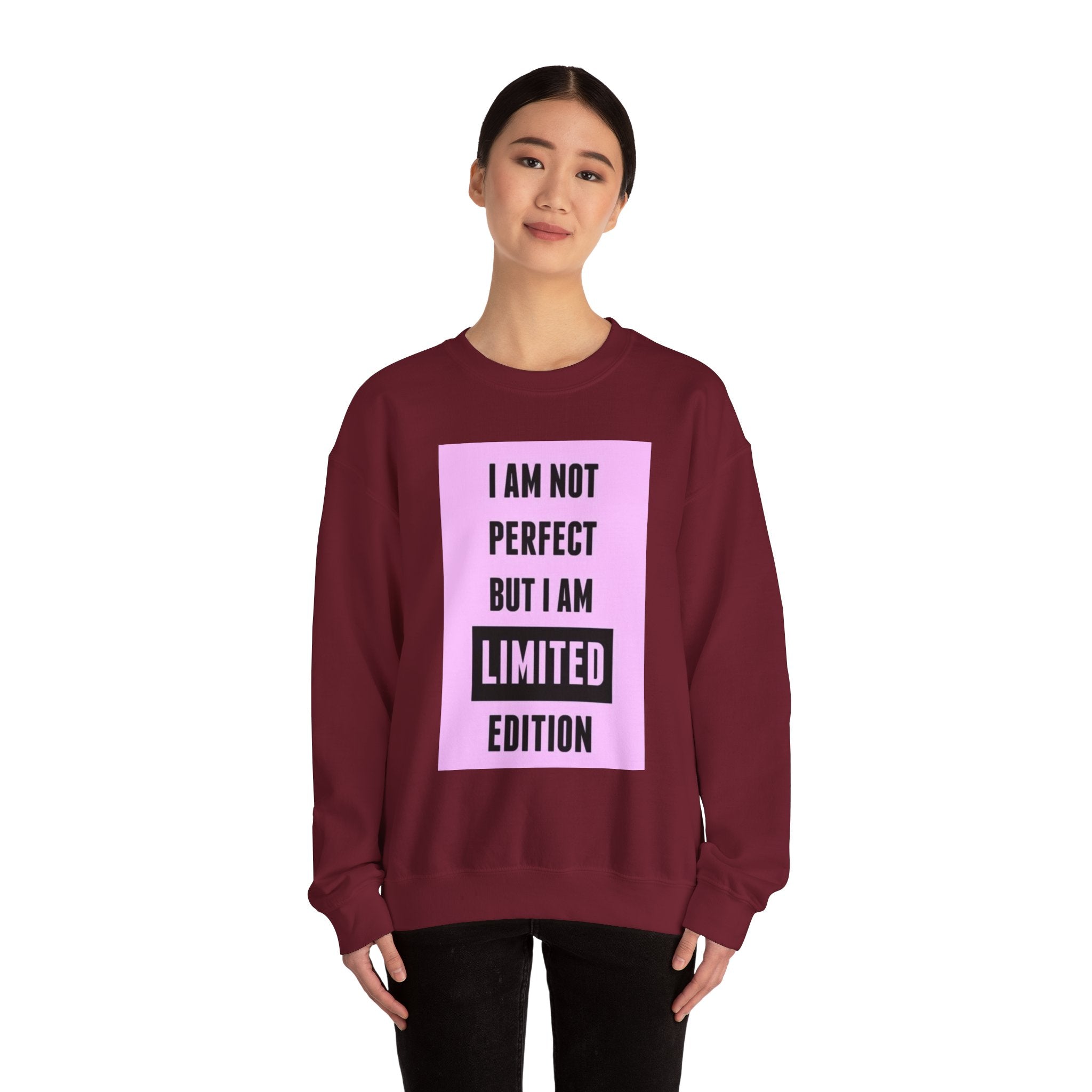 Limited Edition Crewneck Sweatshirt - 'Not Perfect' Statement