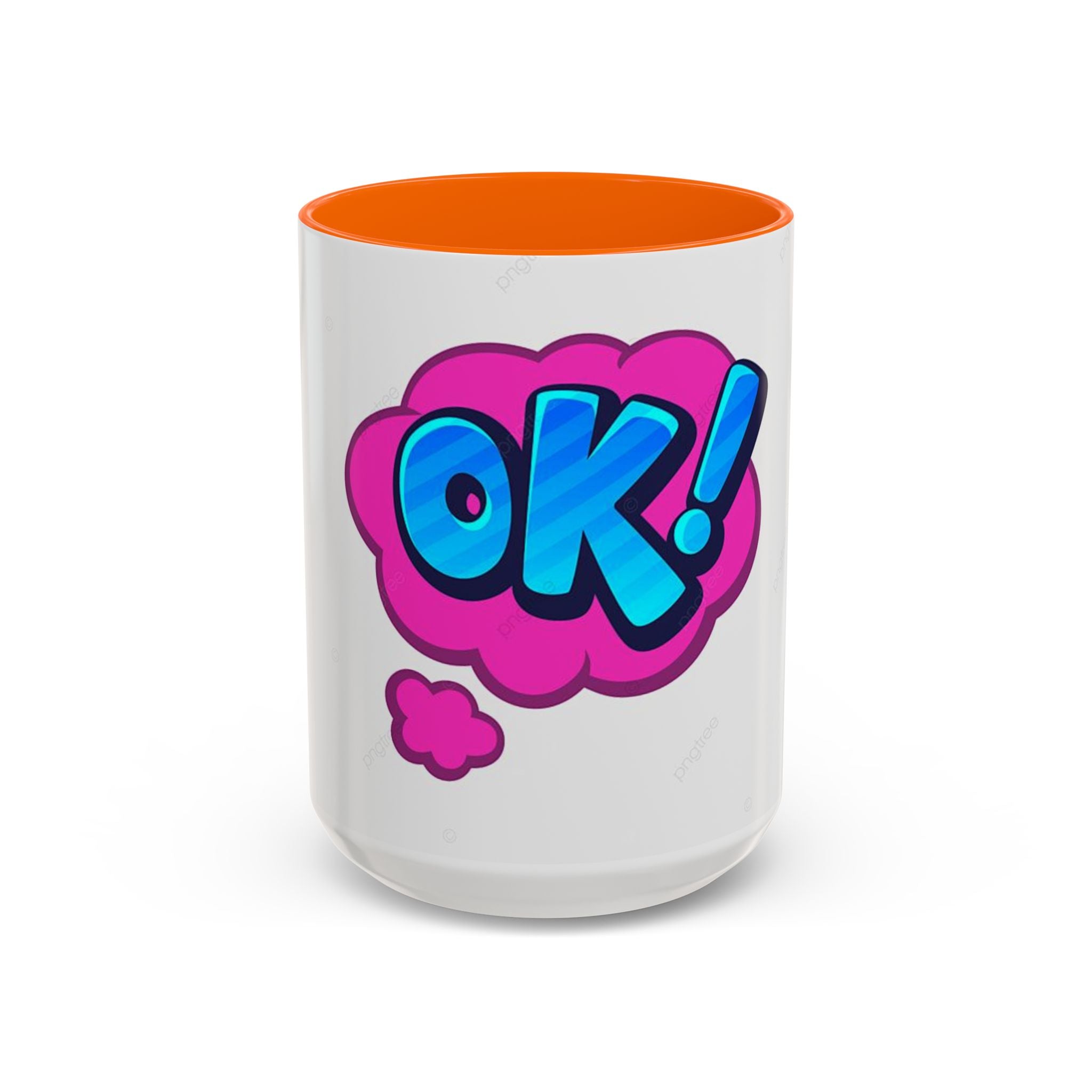 Colorful OK! Accent Coffee Mug - Fun and Inspirational Drinkware