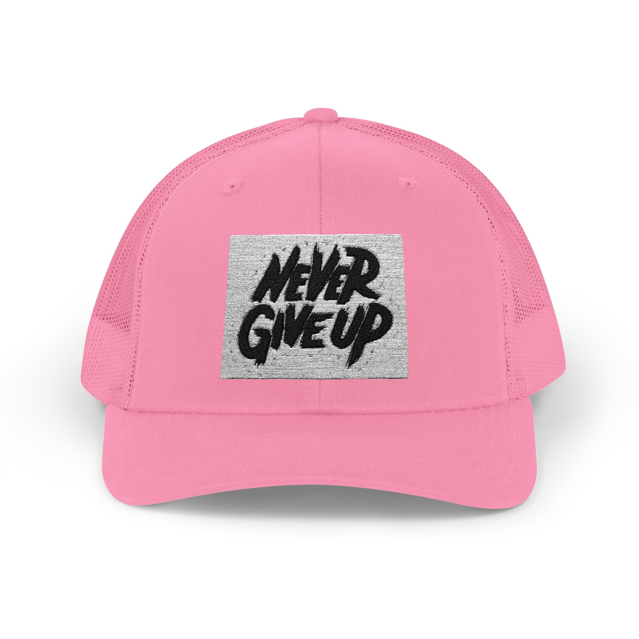 Never Give Up Snapback Trucker Cap - Motivational Hat for Everyday Inspiration