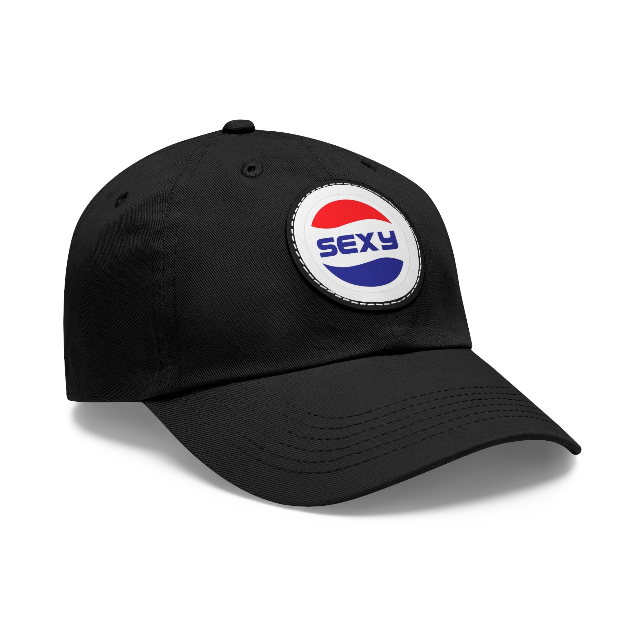 Trendy Dad Hat with 'Sexy' Leather Patch - Cool Casual Cap for Everyday Style