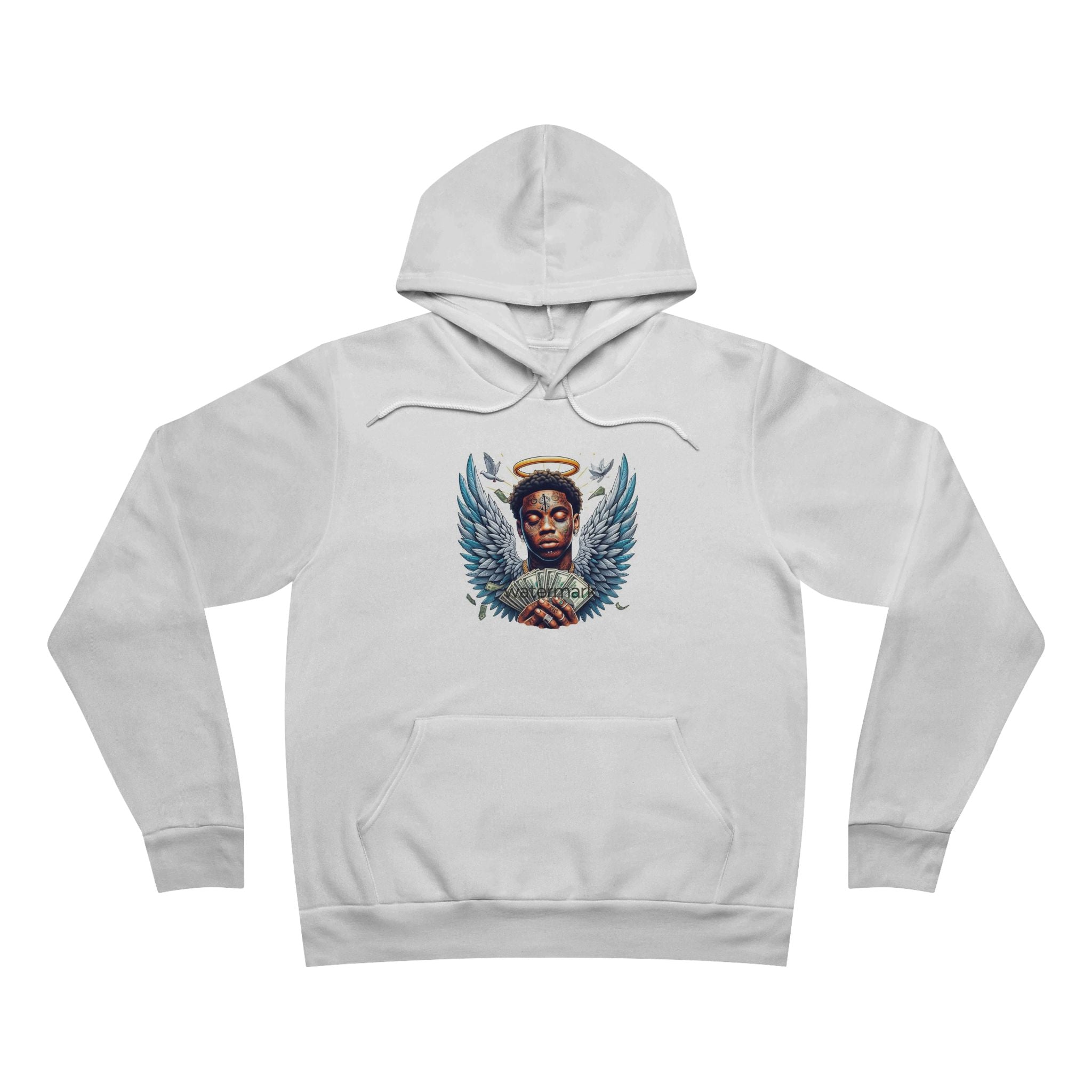 Angel Wings Unisex Pullover Hoodie - Cozy Spiritual Sweatshirt