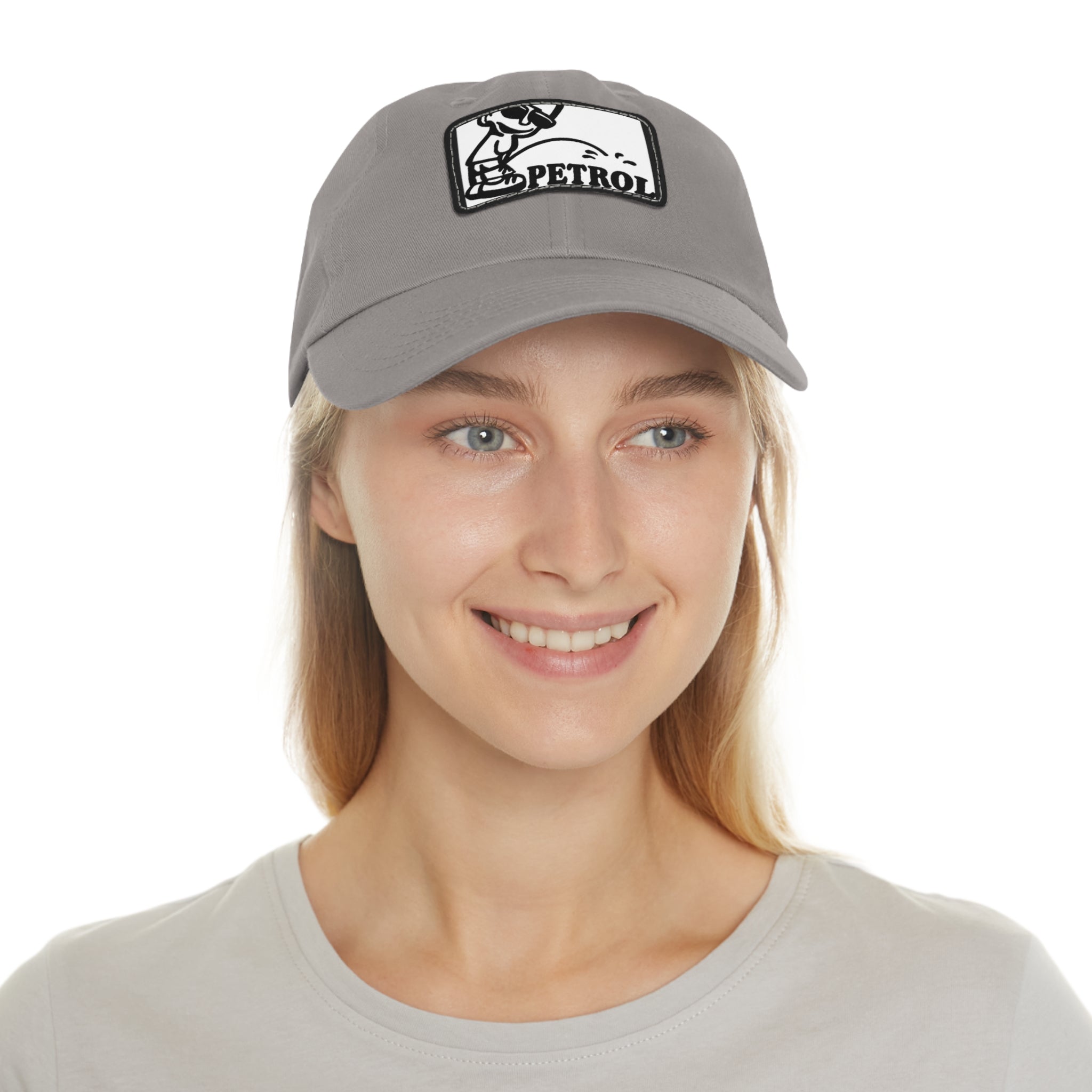 Fun Petrol Dad Hat with Leather Patch - Casual Style for Car Lovers