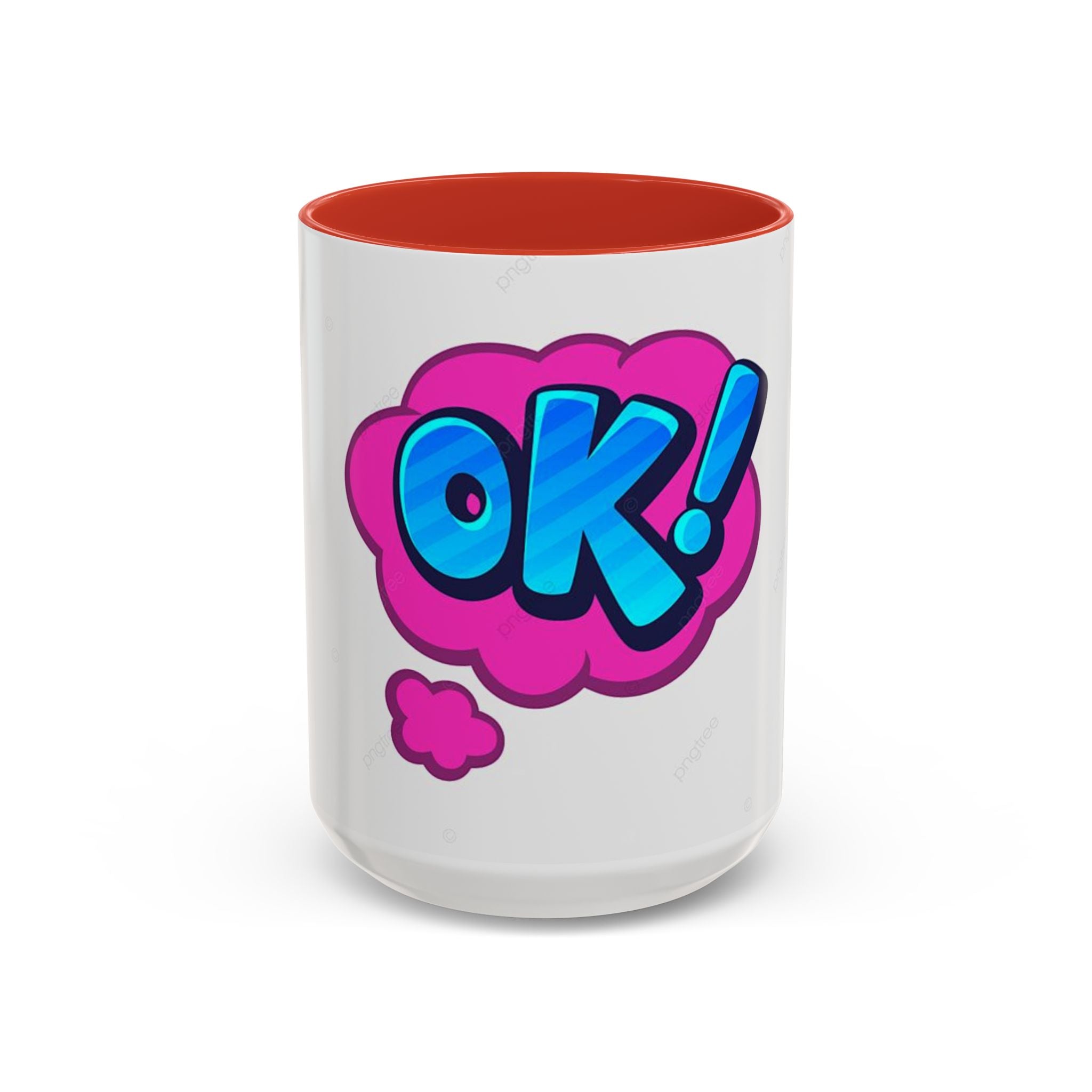Colorful OK! Accent Coffee Mug - Fun and Inspirational Drinkware
