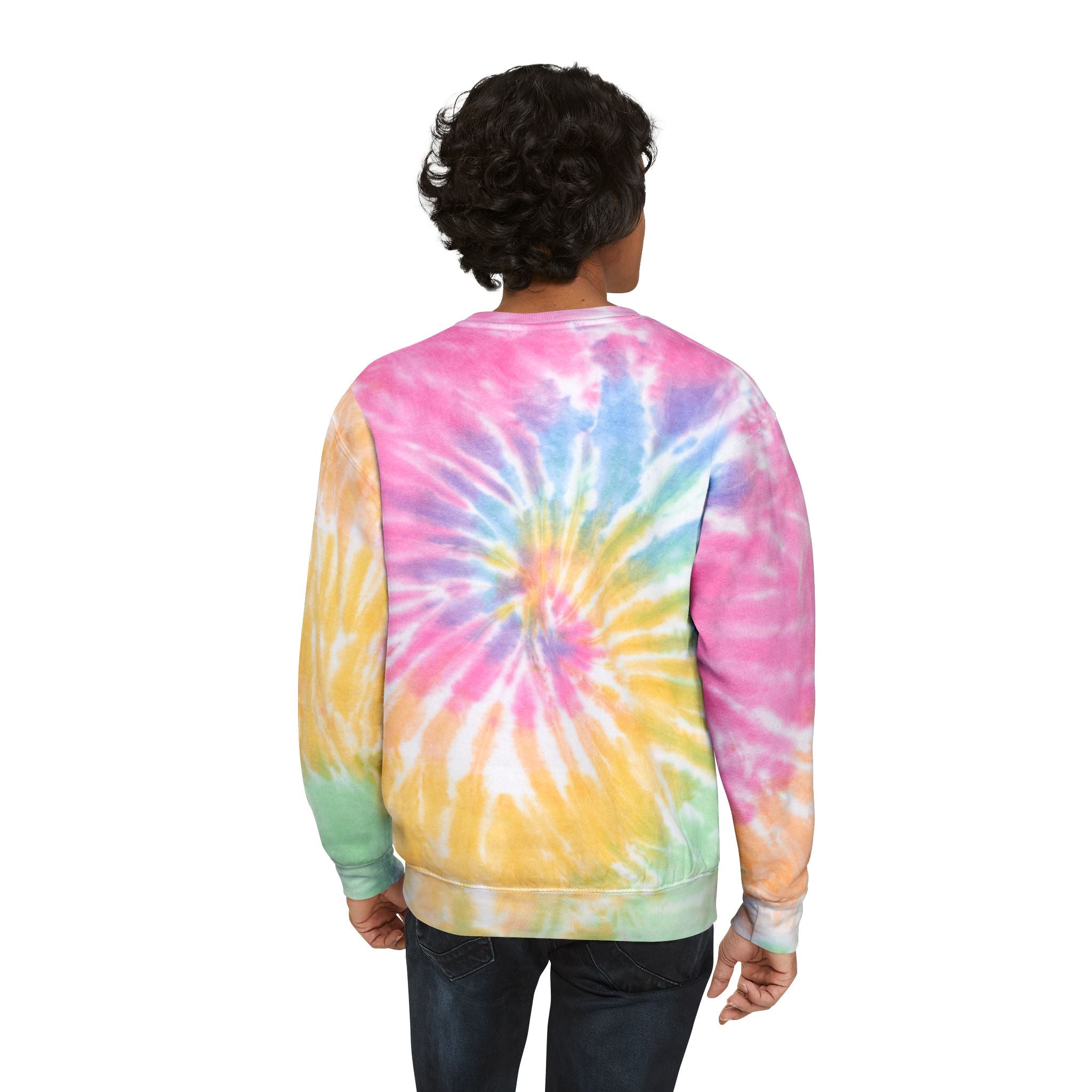Unisex Tie-Dye Sweatshirt with Creature Design - Perfect for Casual Outings and Gift Giving