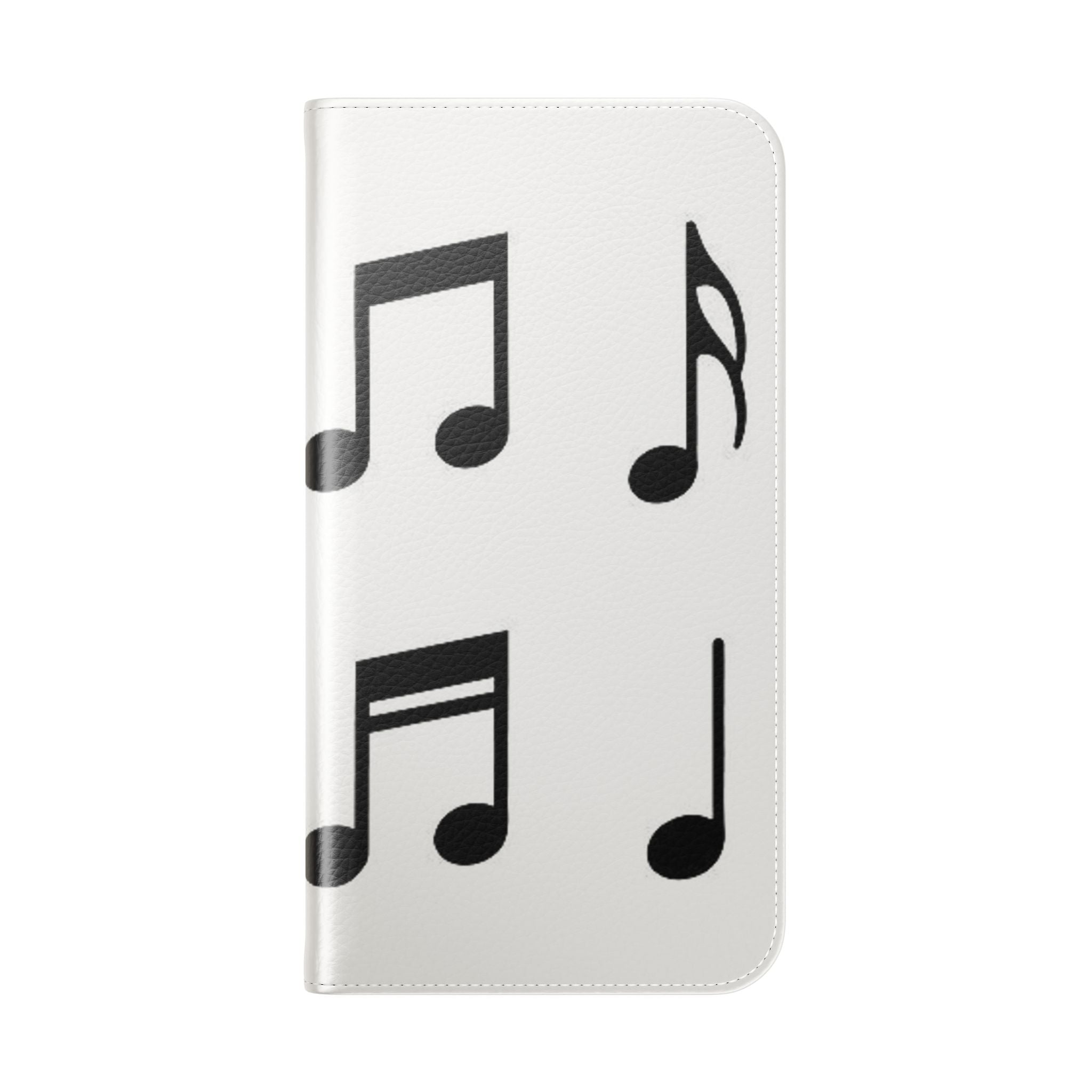 Musical Notes Flip Case - Stylish Phone Cover for Music Lovers