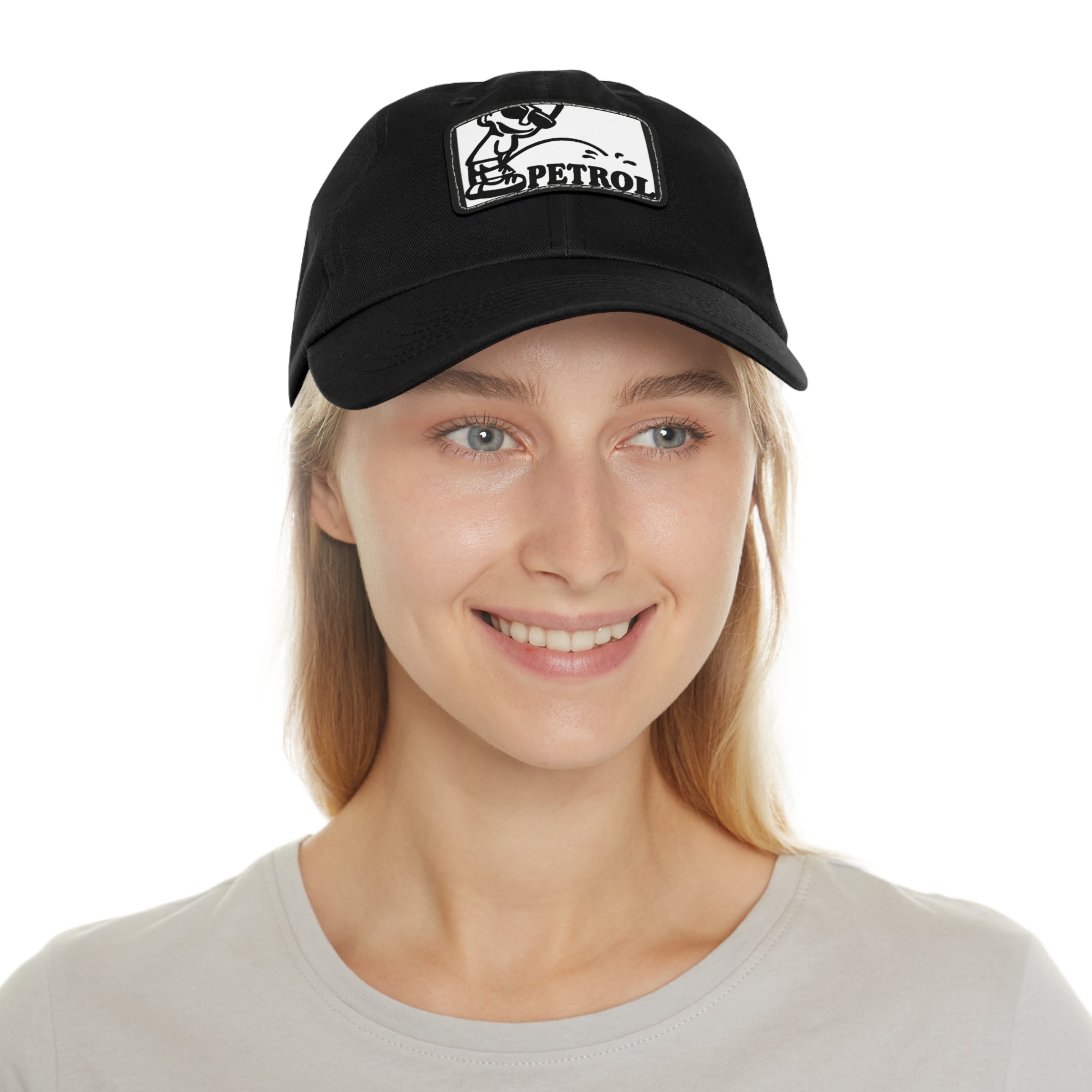 Fun Petrol Dad Hat with Leather Patch - Casual Style for Car Lovers