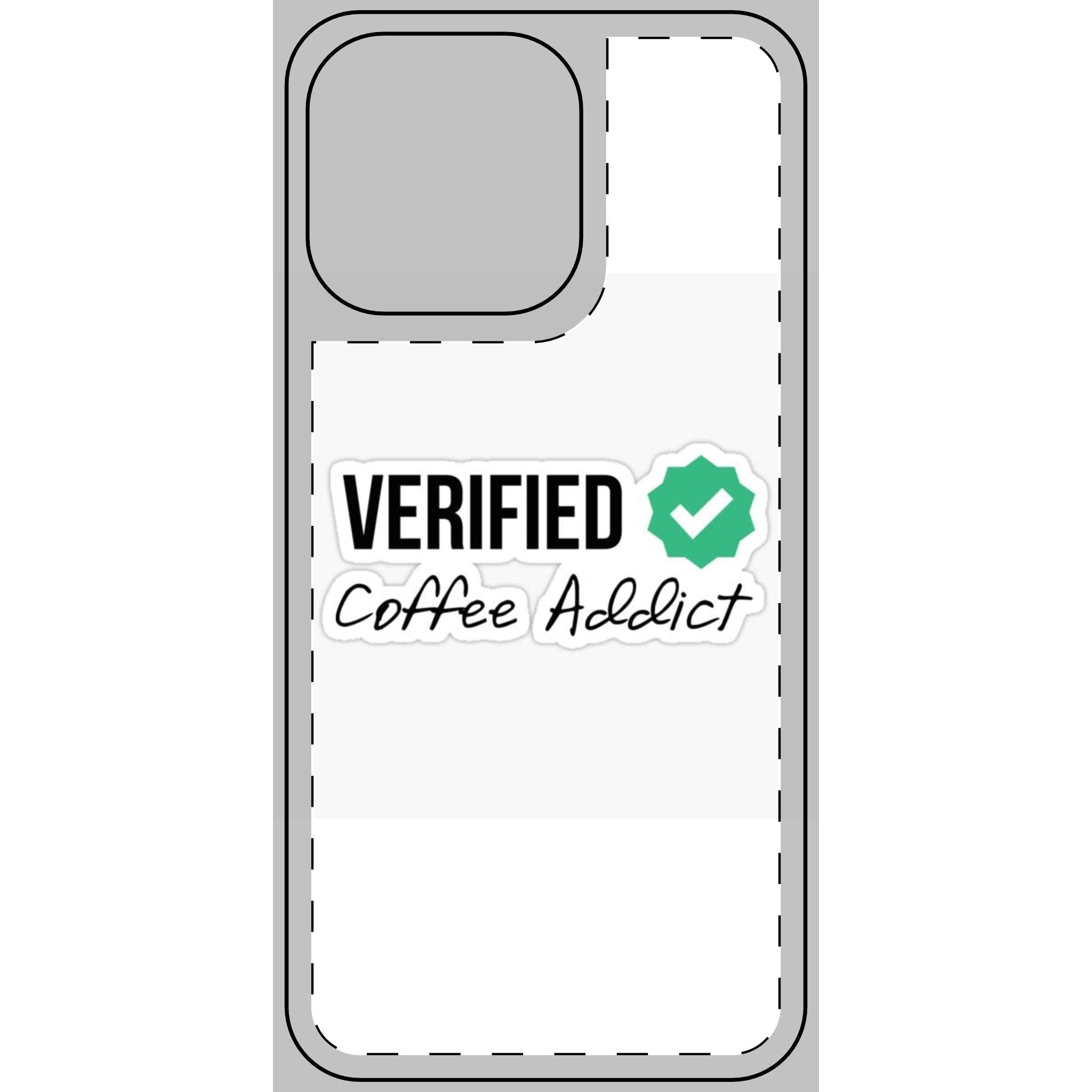 Verified Coffee Addict Phone Skin - Stylish Protection for Coffee Lovers
