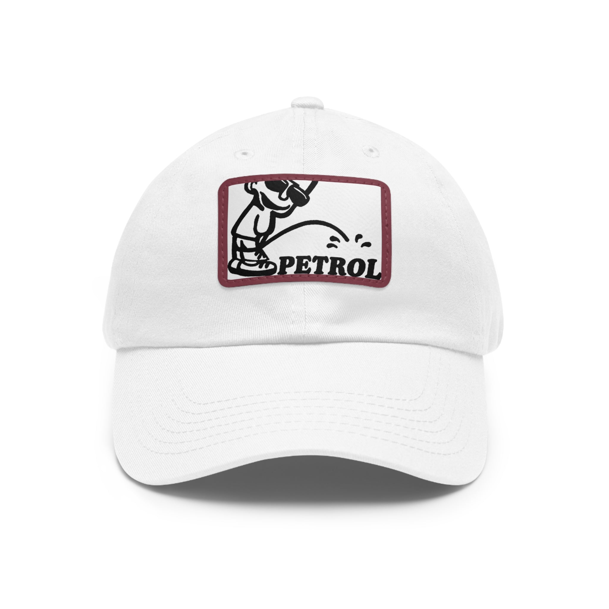 Fun Petrol Dad Hat with Leather Patch - Casual Style for Car Lovers