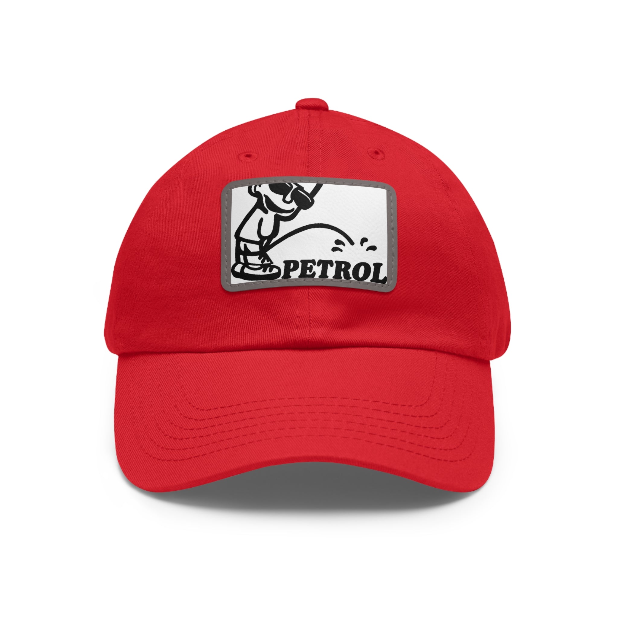 Fun Petrol Dad Hat with Leather Patch - Casual Style for Car Lovers
