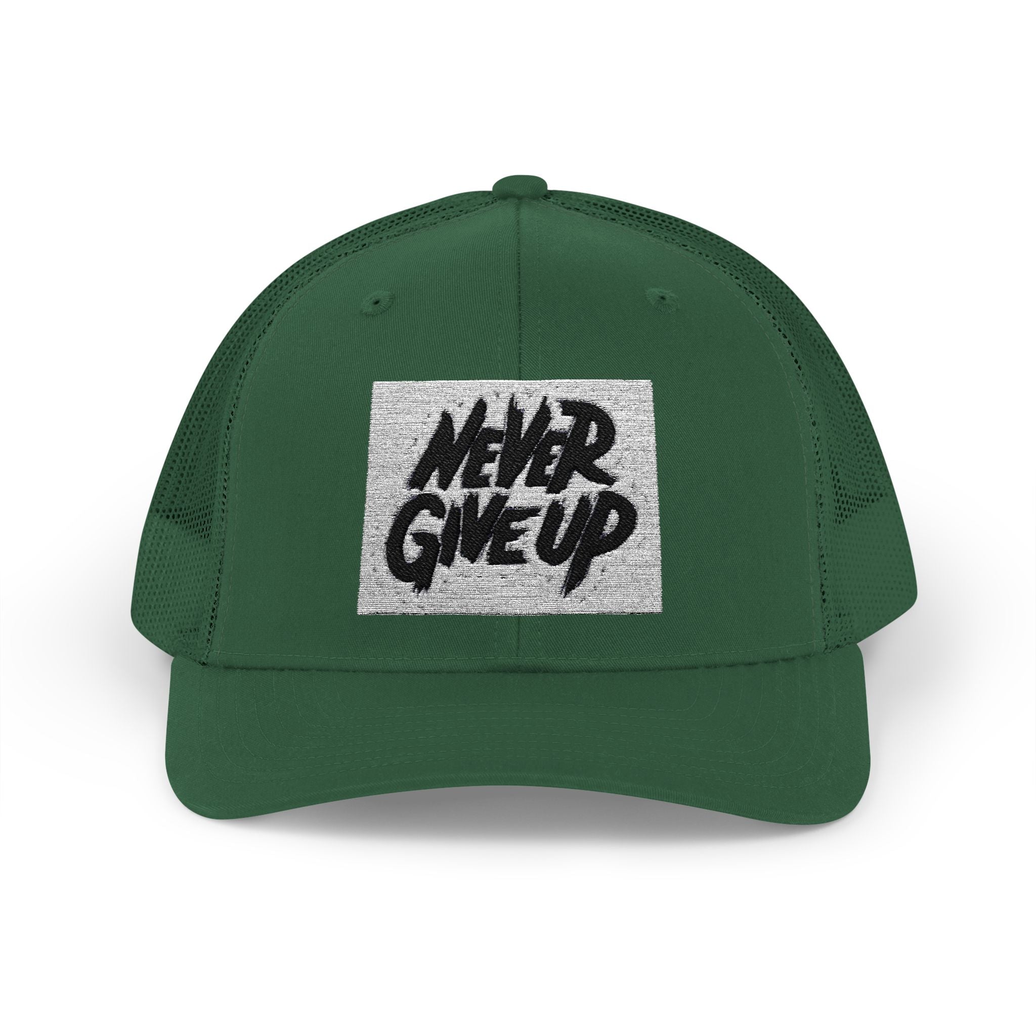 Never Give Up Snapback Trucker Cap - Motivational Hat for Everyday Inspiration