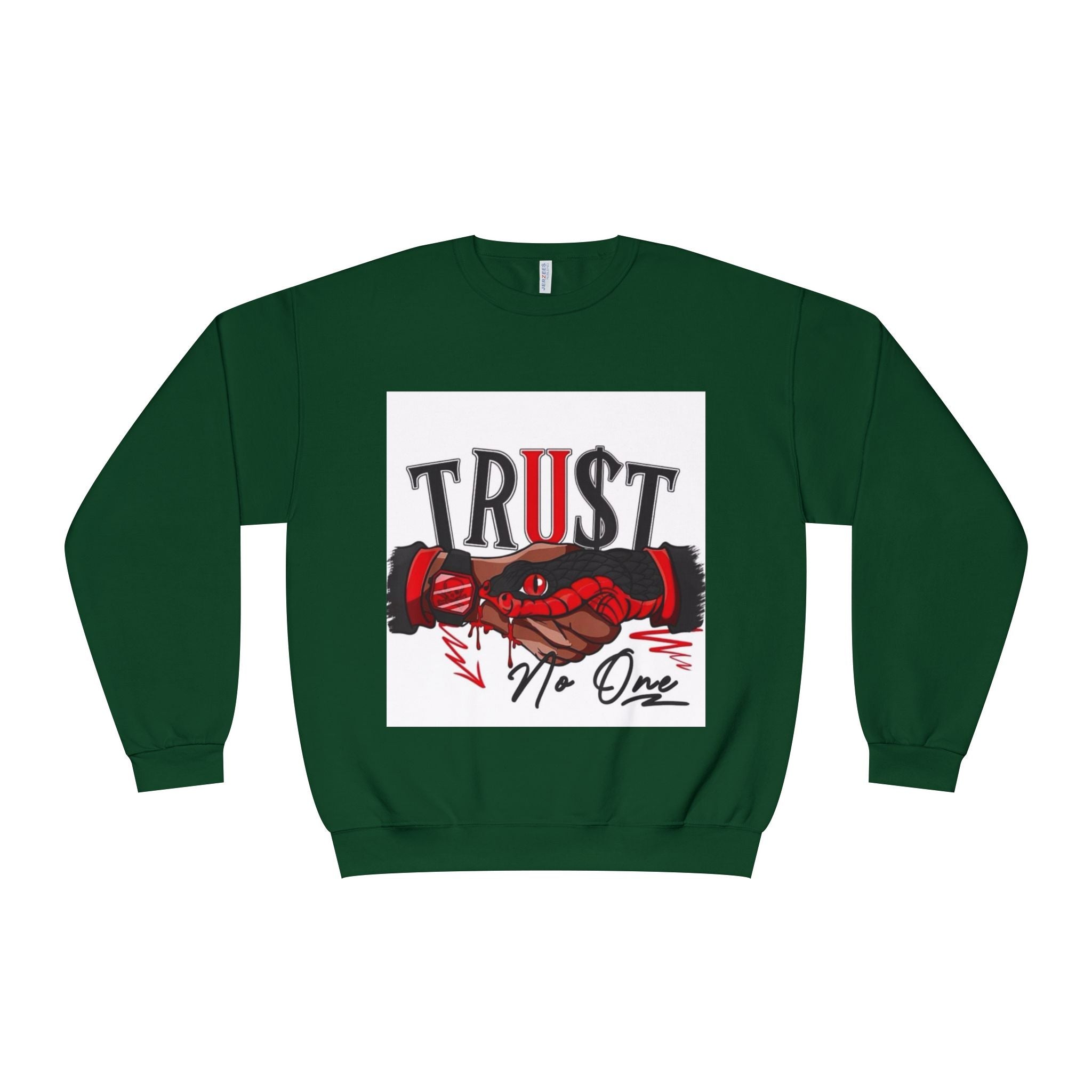 Trust No One Crewneck Sweatshirt - Unisex Graphic Pullover