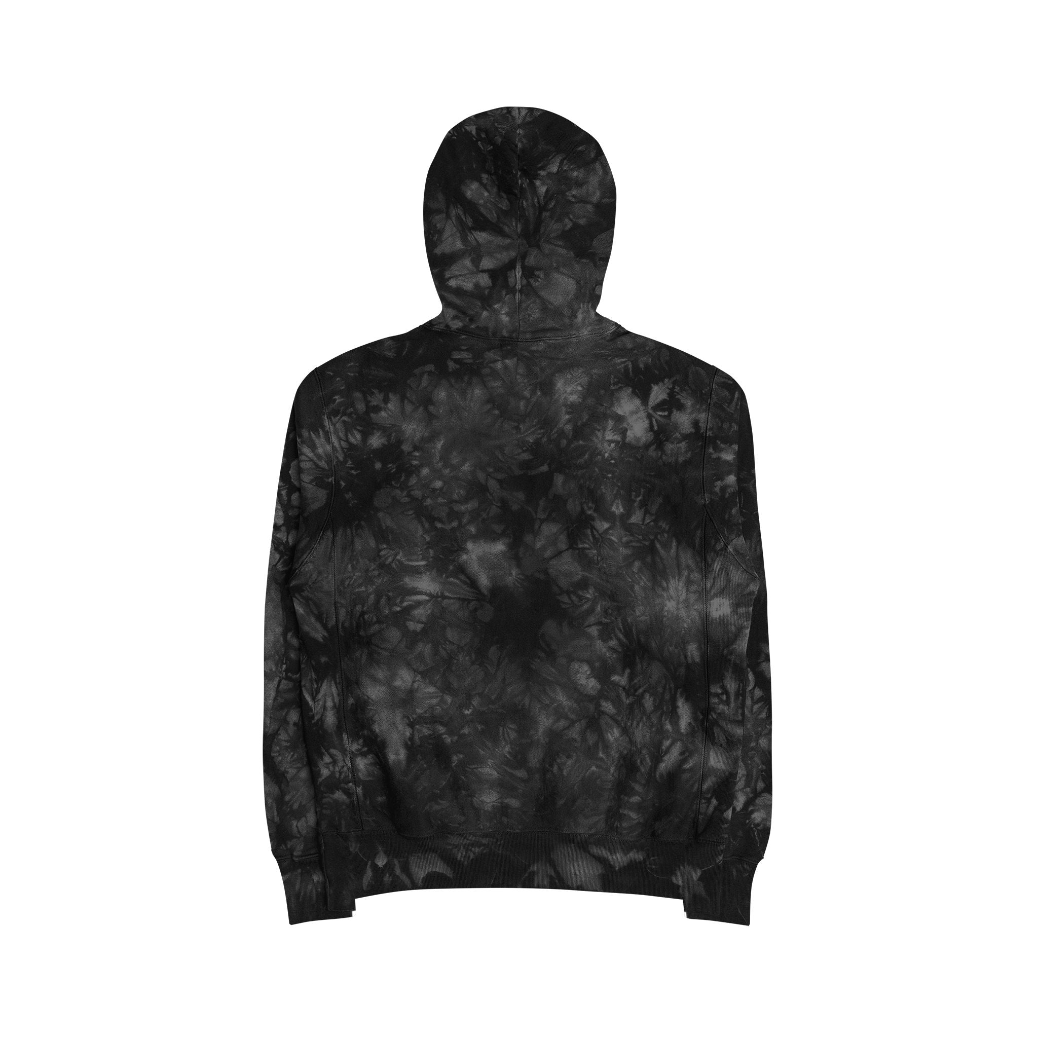 Unisex Tie-Dye Hoodie with Embroidery - Trendy and Cozy