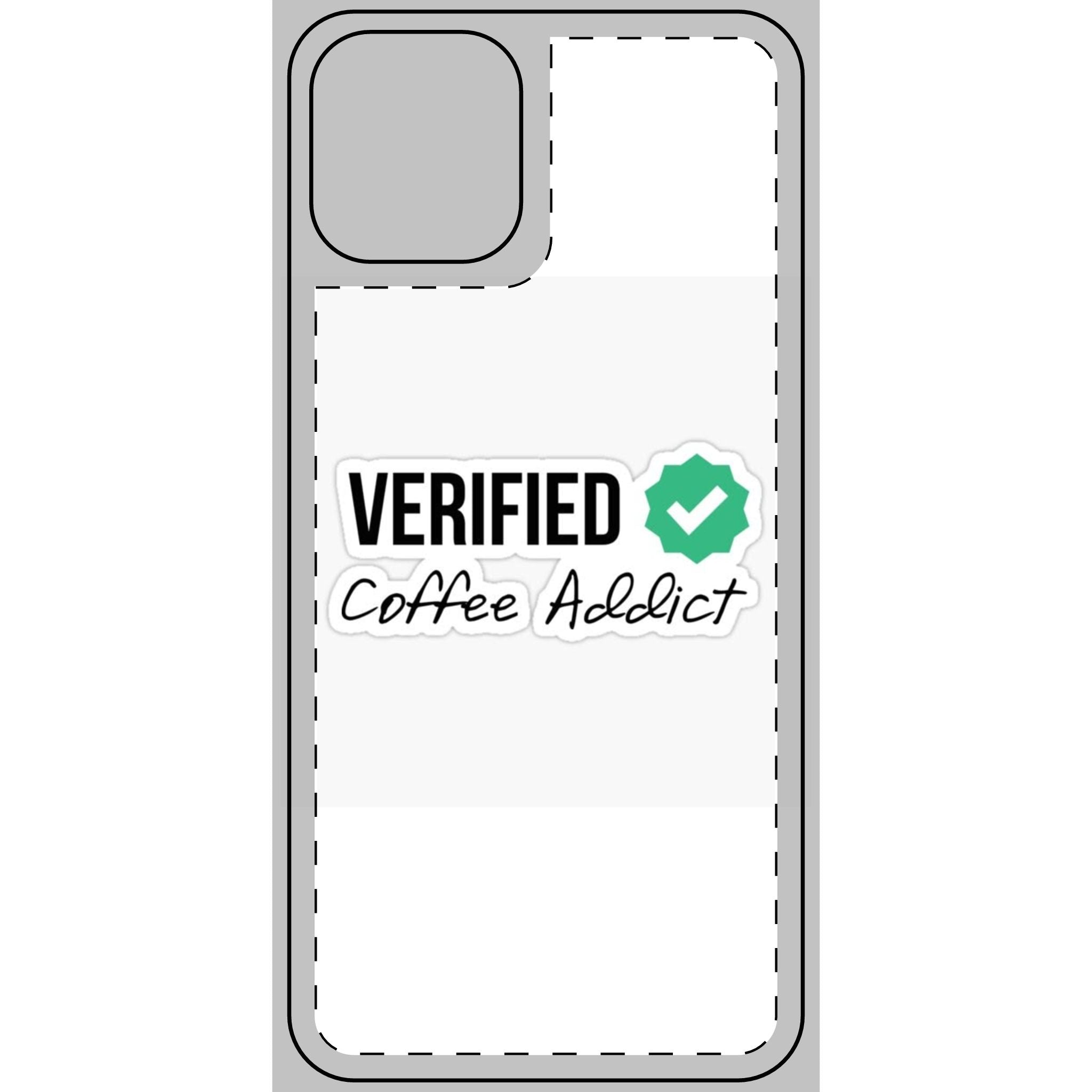 Verified Coffee Addict Phone Skin - Stylish Protection for Coffee Lovers
