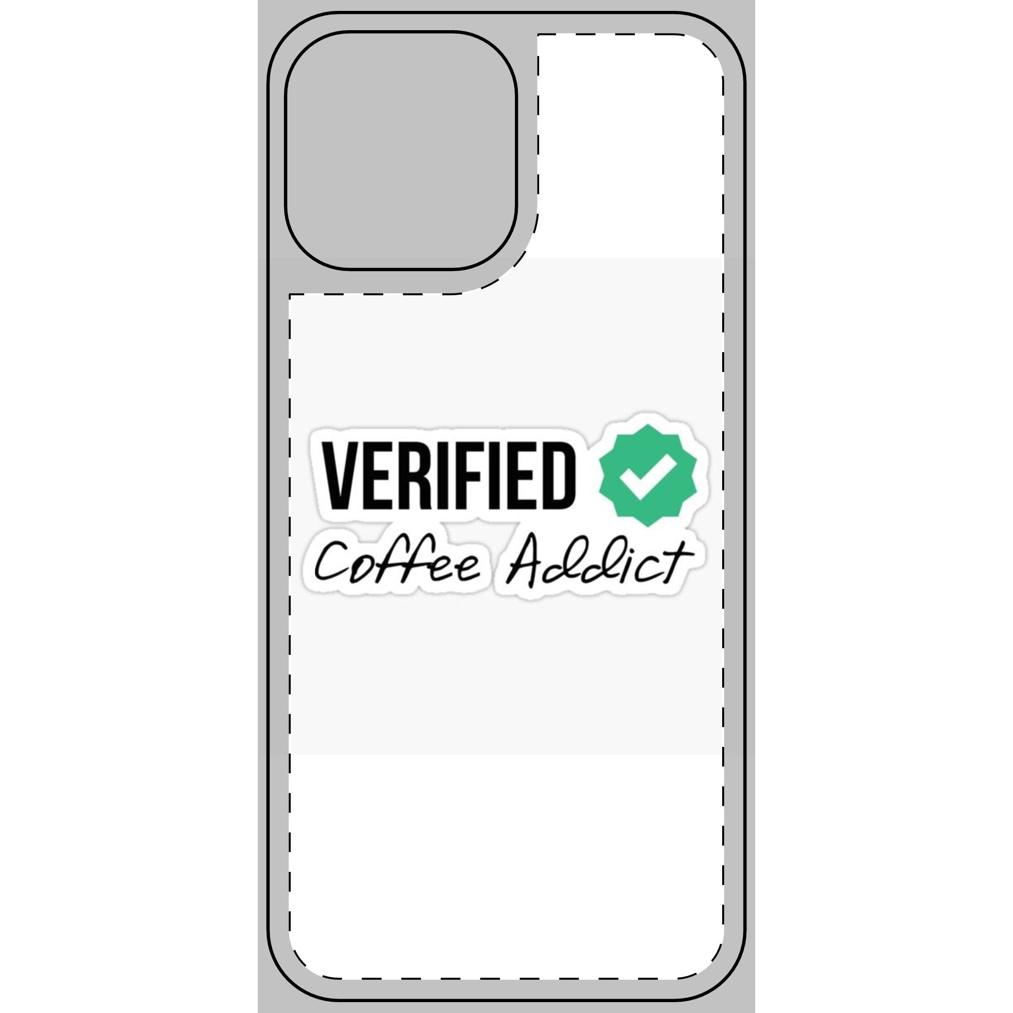 Verified Coffee Addict Phone Skin - Stylish Protection for Coffee Lovers