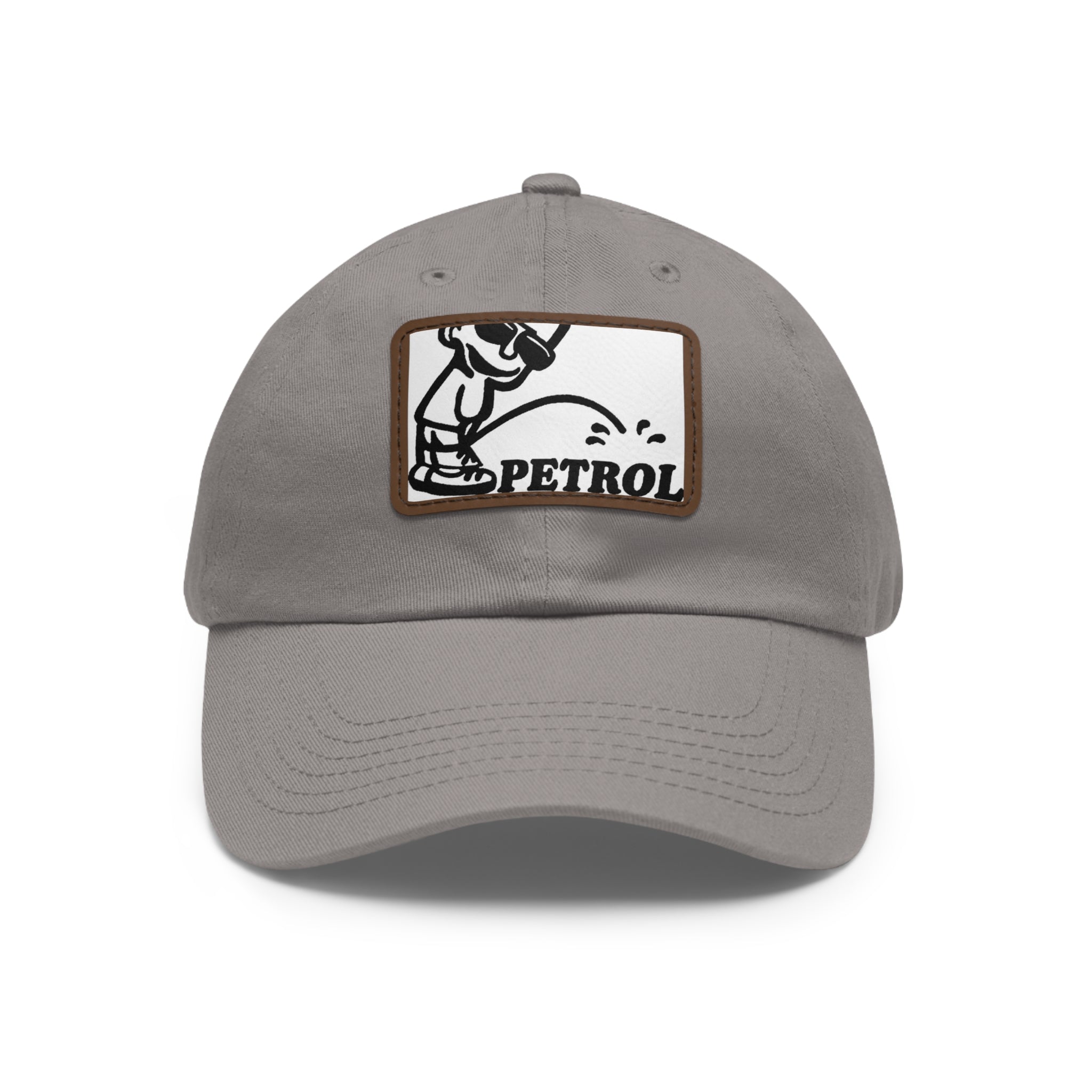Fun Petrol Dad Hat with Leather Patch - Casual Style for Car Lovers