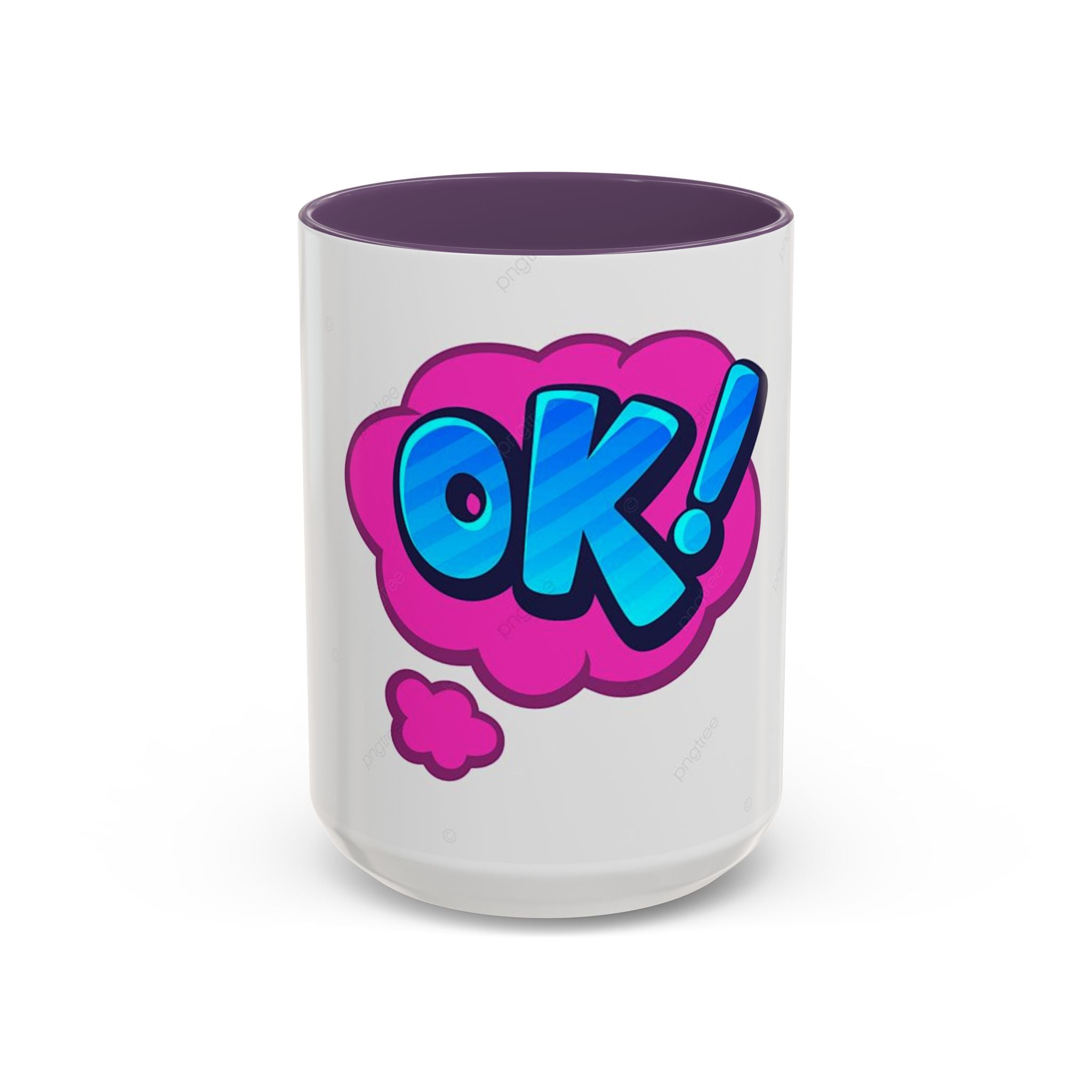 Colorful OK! Accent Coffee Mug - Fun and Inspirational Drinkware