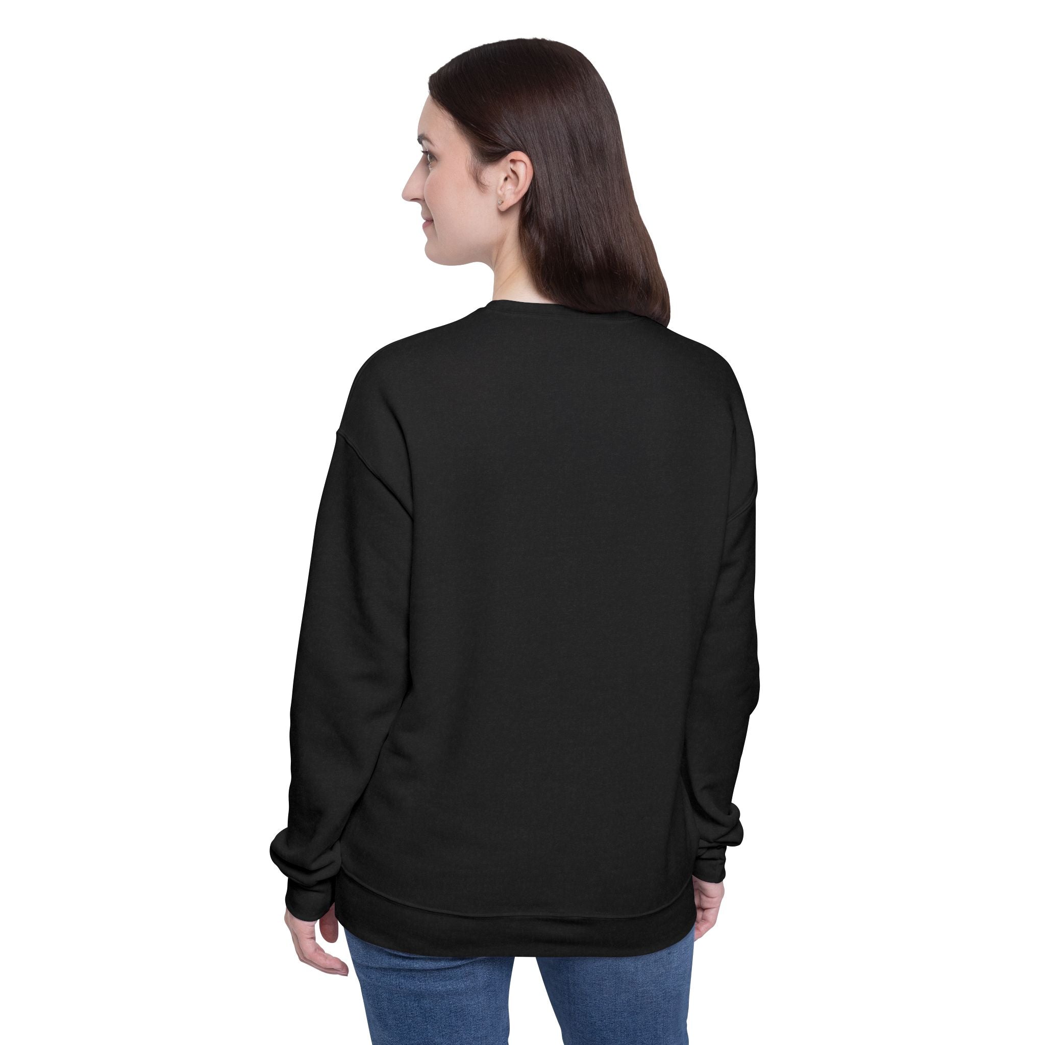 Chill Vibes Unisex Drop Shoulder Sweatshirt - 'I'm Here, I'm Aware, Don't Push It'