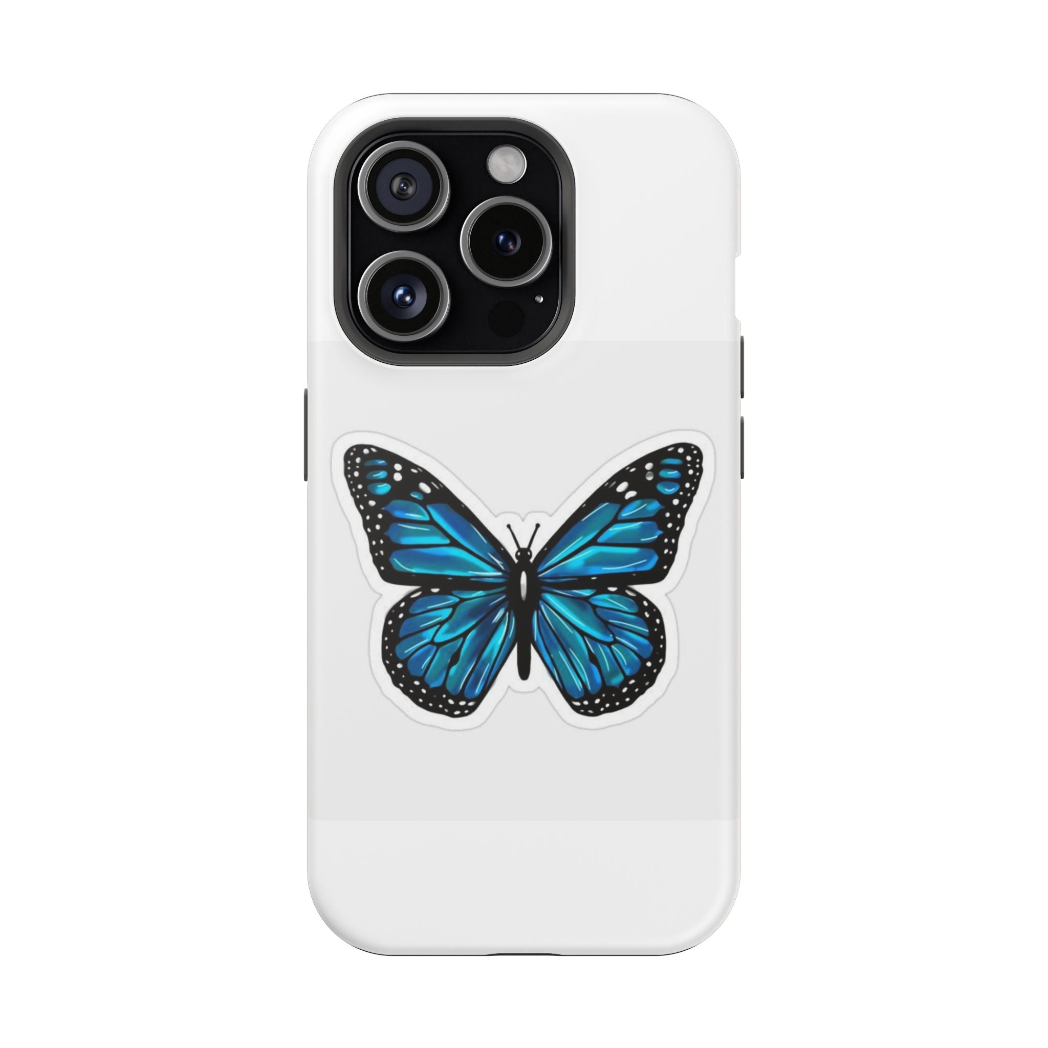 Blue Butterfly Magnetic Tough Case - Stylish Protection for Phone Lovers