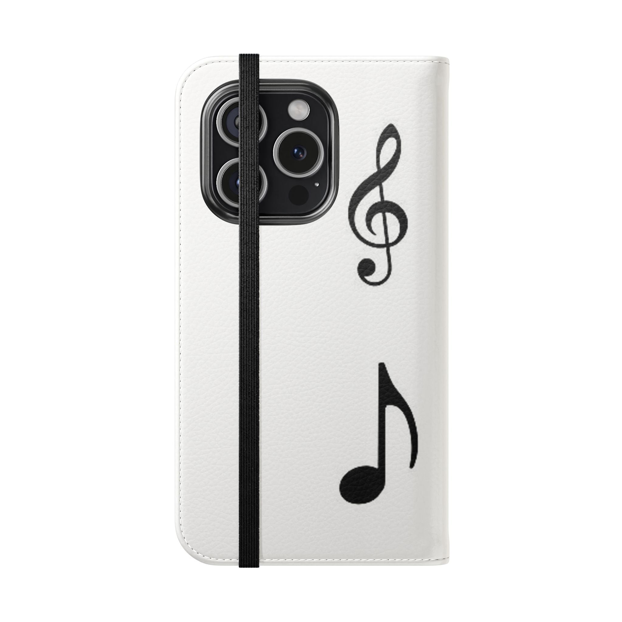 Musical Notes Flip Case - Stylish Phone Cover for Music Lovers
