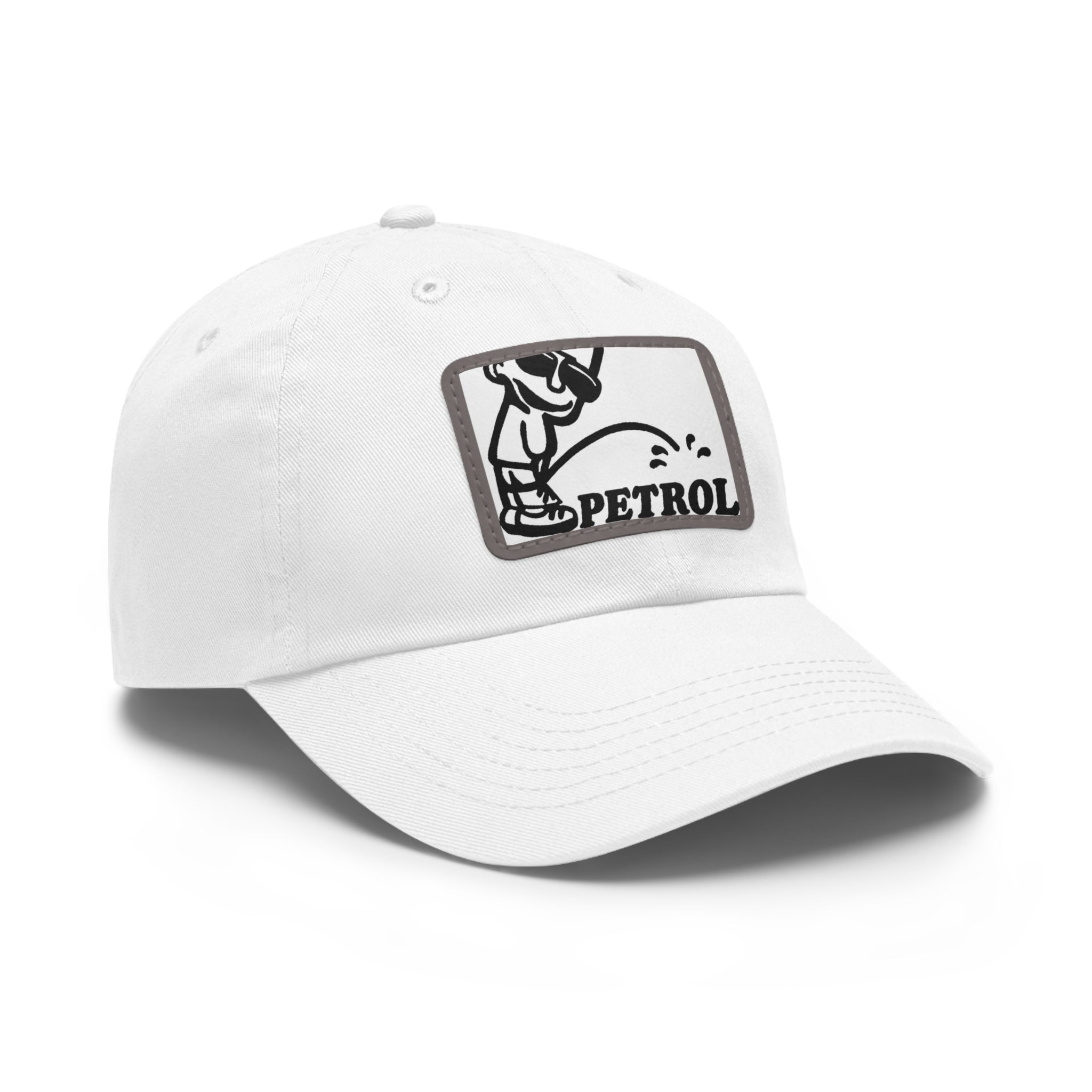 Fun Petrol Dad Hat with Leather Patch - Casual Style for Car Lovers