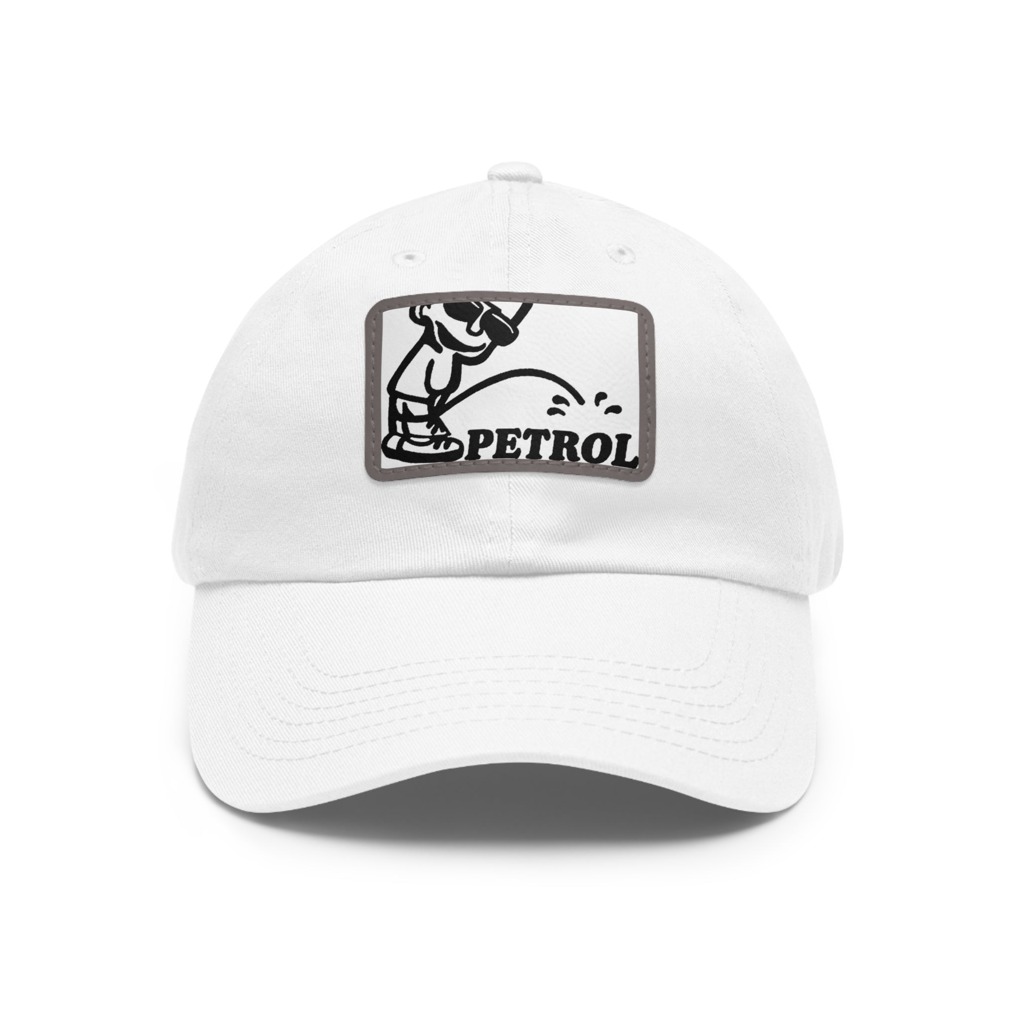 Fun Petrol Dad Hat with Leather Patch - Casual Style for Car Lovers