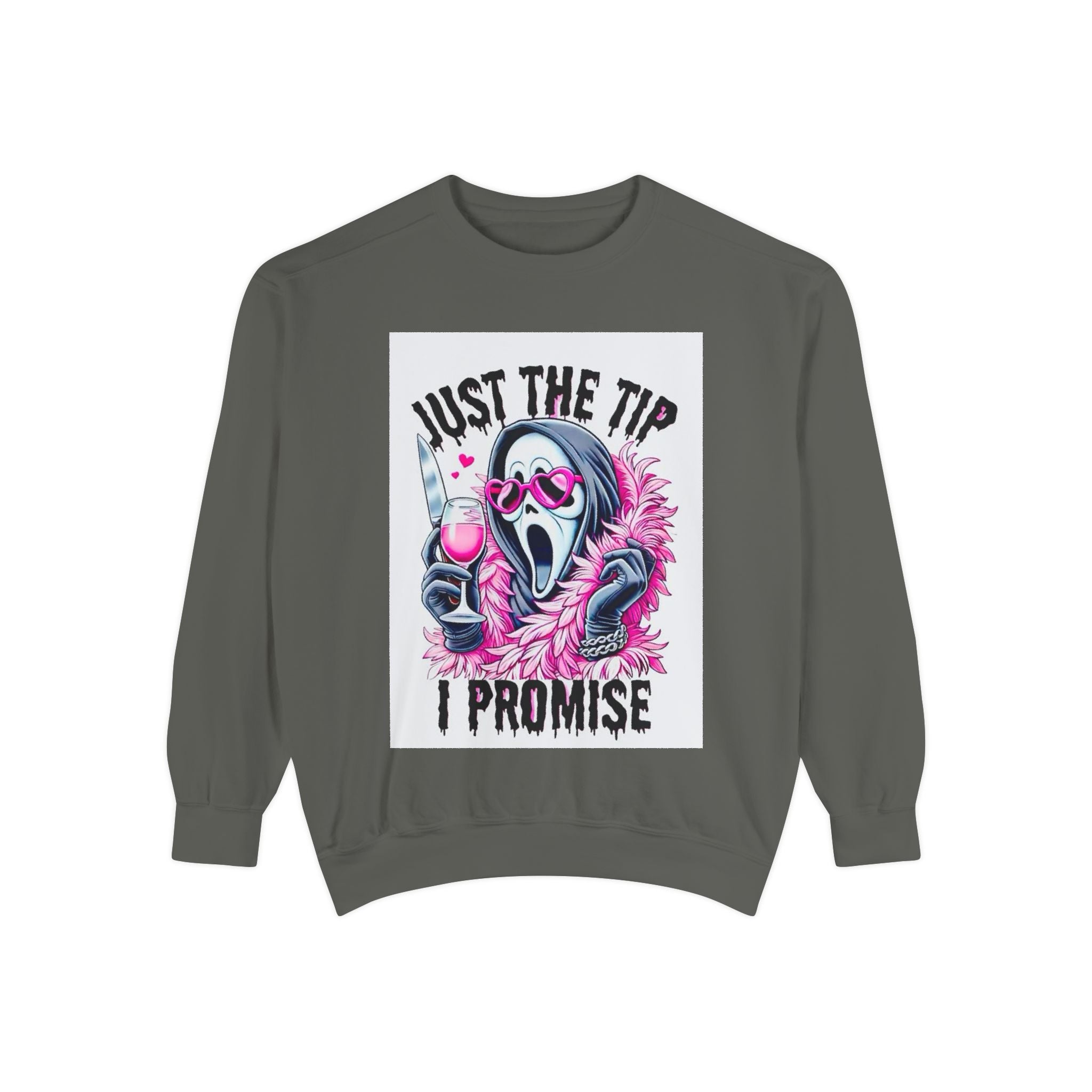 Funny Unisex Sweatshirt - "Just the Tip I Promise"