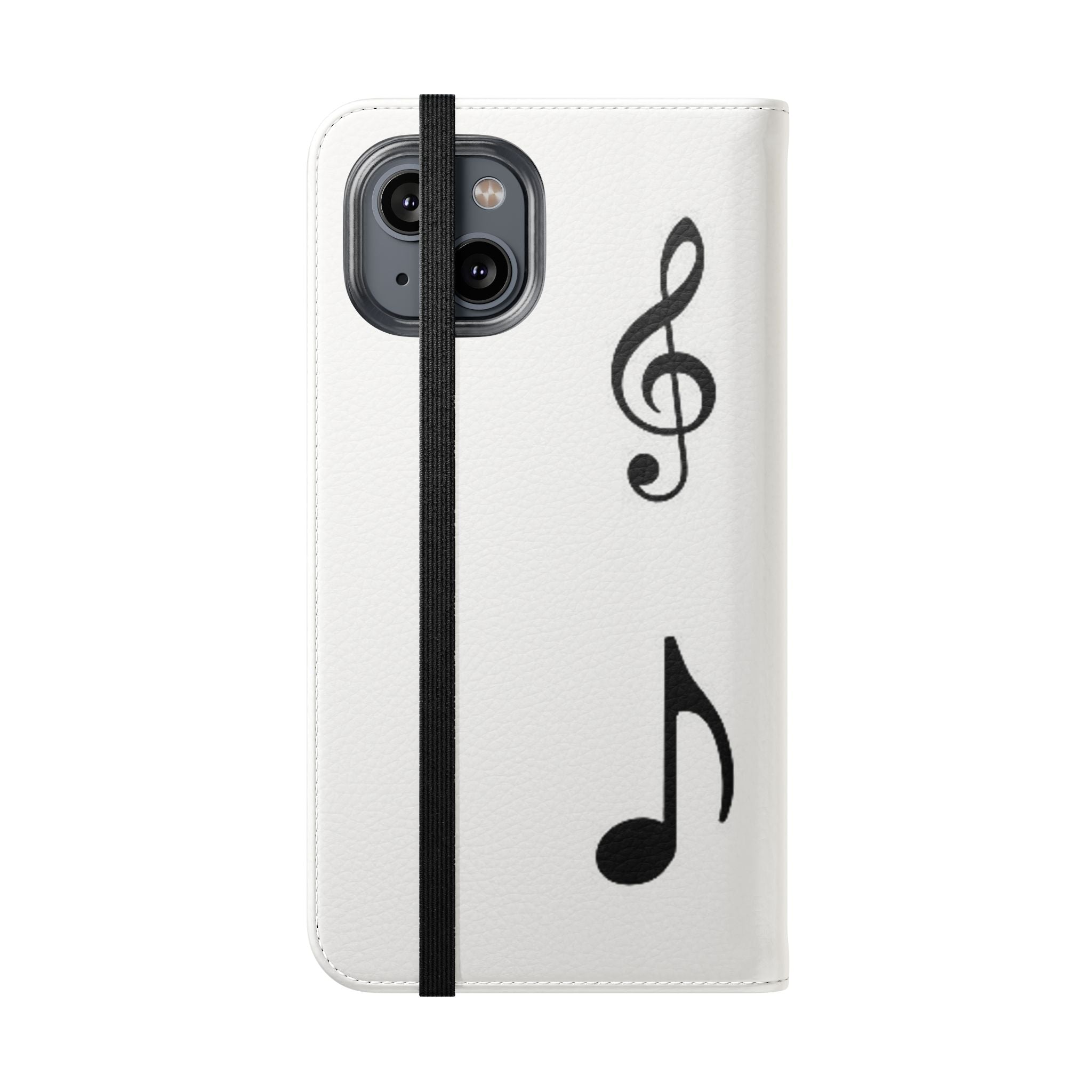 Musical Notes Flip Case - Stylish Phone Cover for Music Lovers