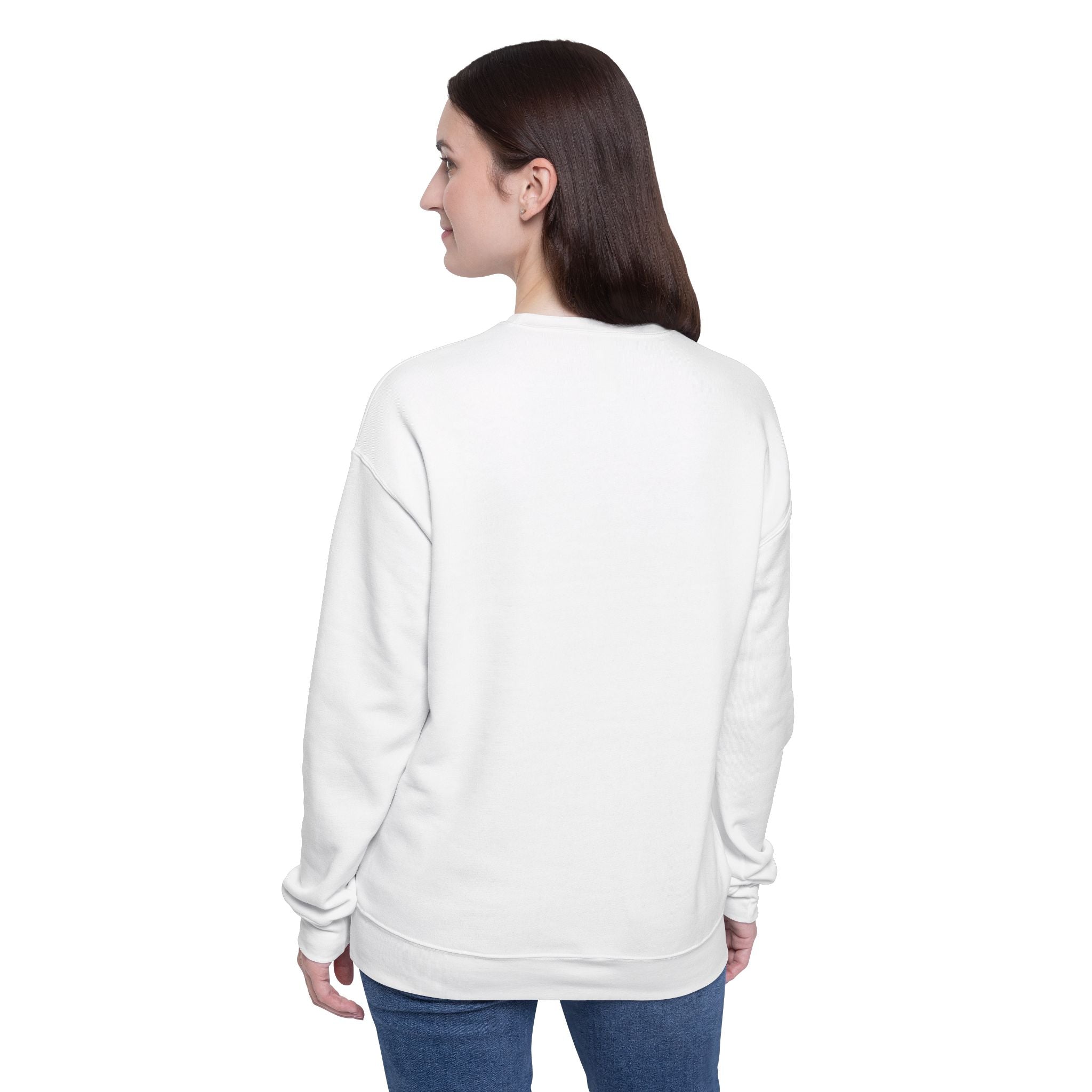 Chill Vibes Unisex Drop Shoulder Sweatshirt - 'I'm Here, I'm Aware, Don't Push It'