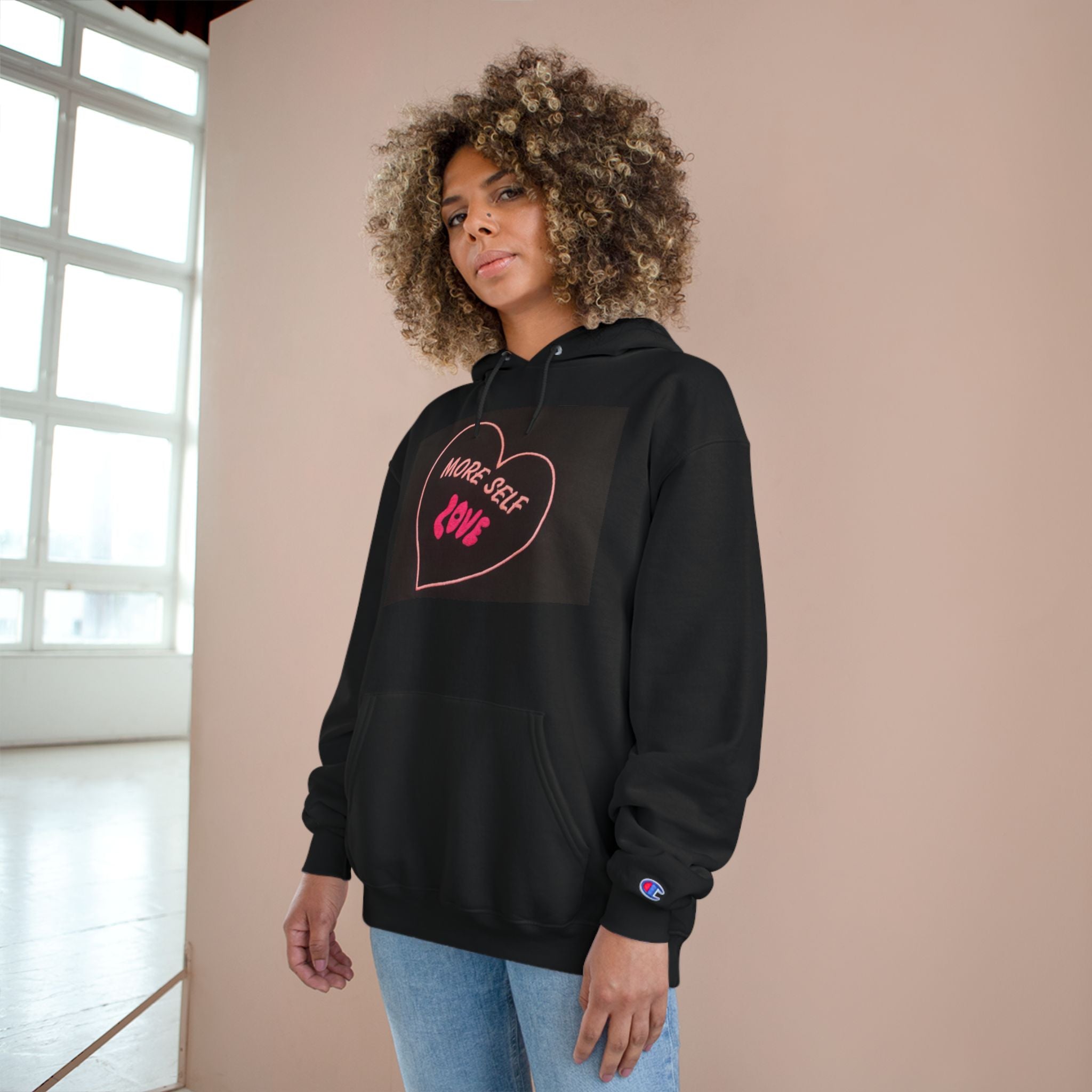 Self Love Champion Hoodie - White Casual Sweatshirt
