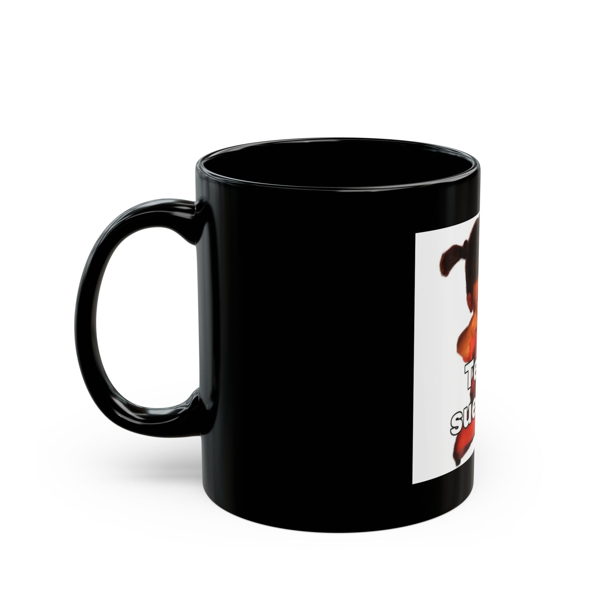 Ten sueño Black Mug - Fun Coffee Cup for Kids & Adults, 11oz & 15oz