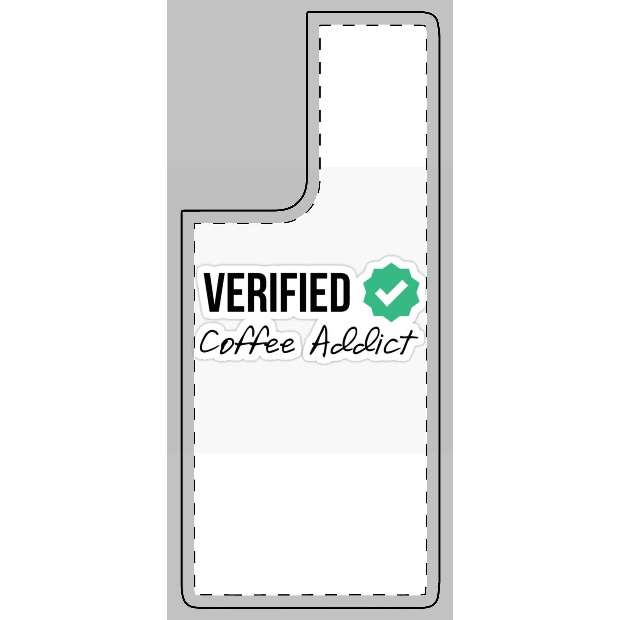 Verified Coffee Addict Phone Skin - Stylish Protection for Coffee Lovers