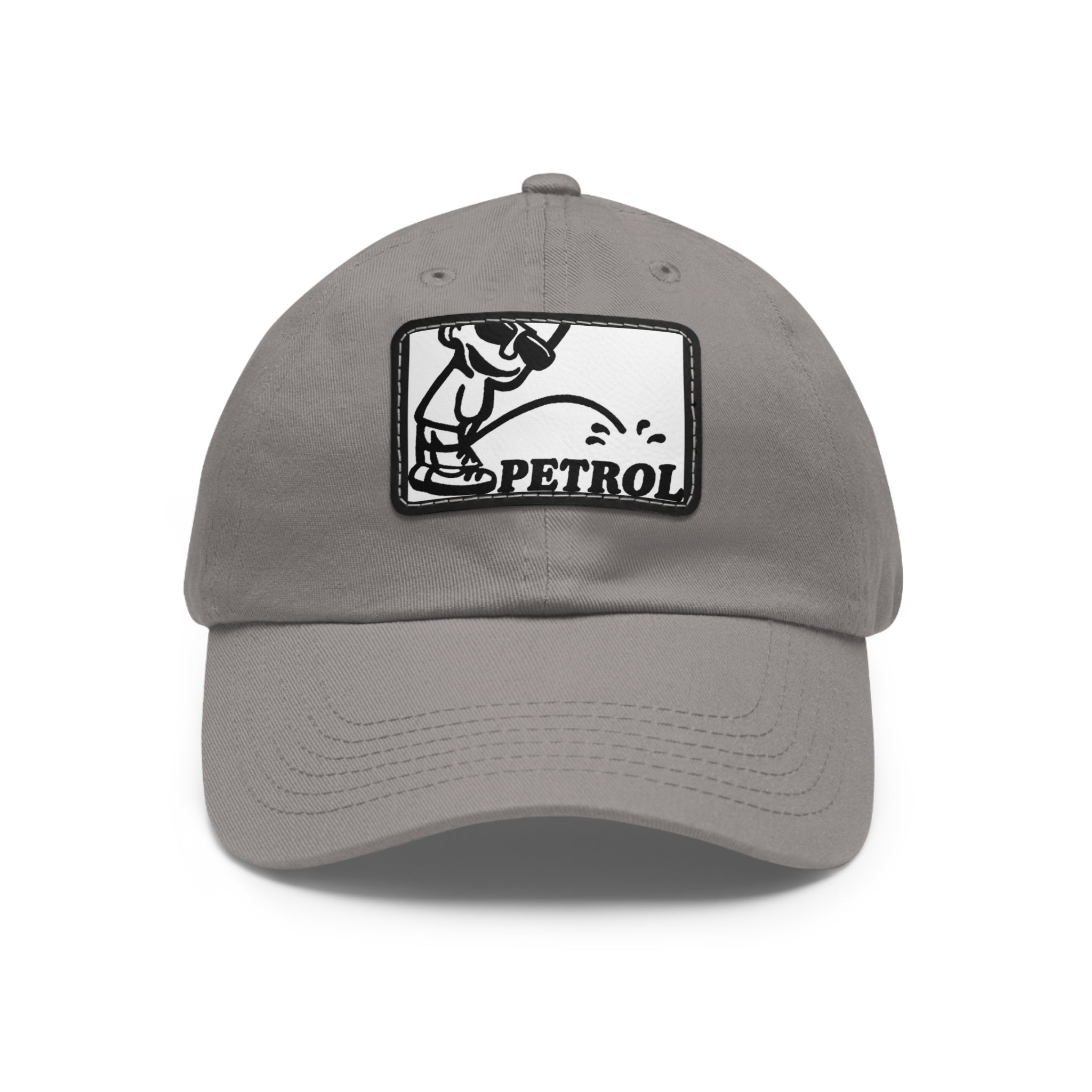 Fun Petrol Dad Hat with Leather Patch - Casual Style for Car Lovers