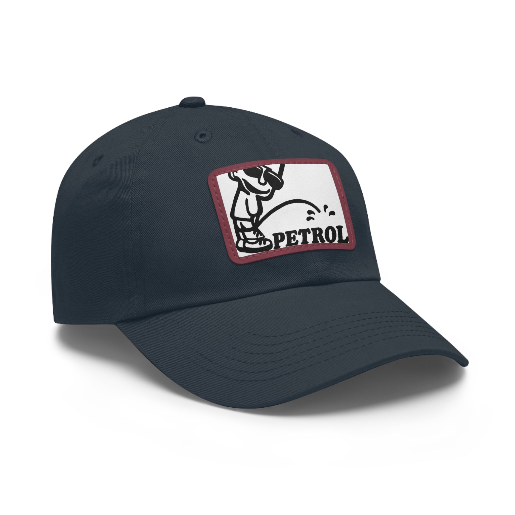 Fun Petrol Dad Hat with Leather Patch - Casual Style for Car Lovers