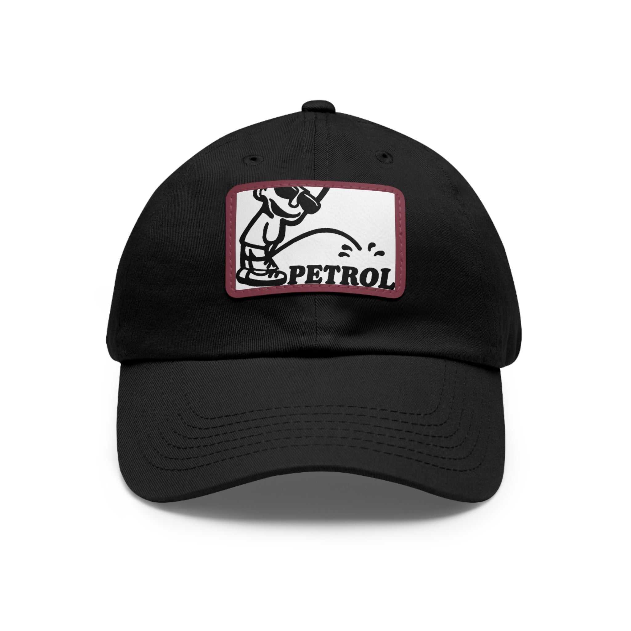 Fun Petrol Dad Hat with Leather Patch - Casual Style for Car Lovers
