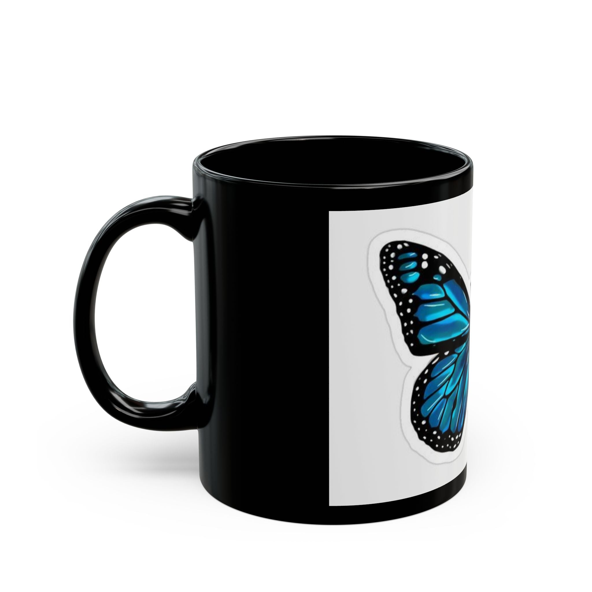 Blue Butterfly Coffee Mug - 11oz & 15oz - Perfect Gift for Nature Lovers