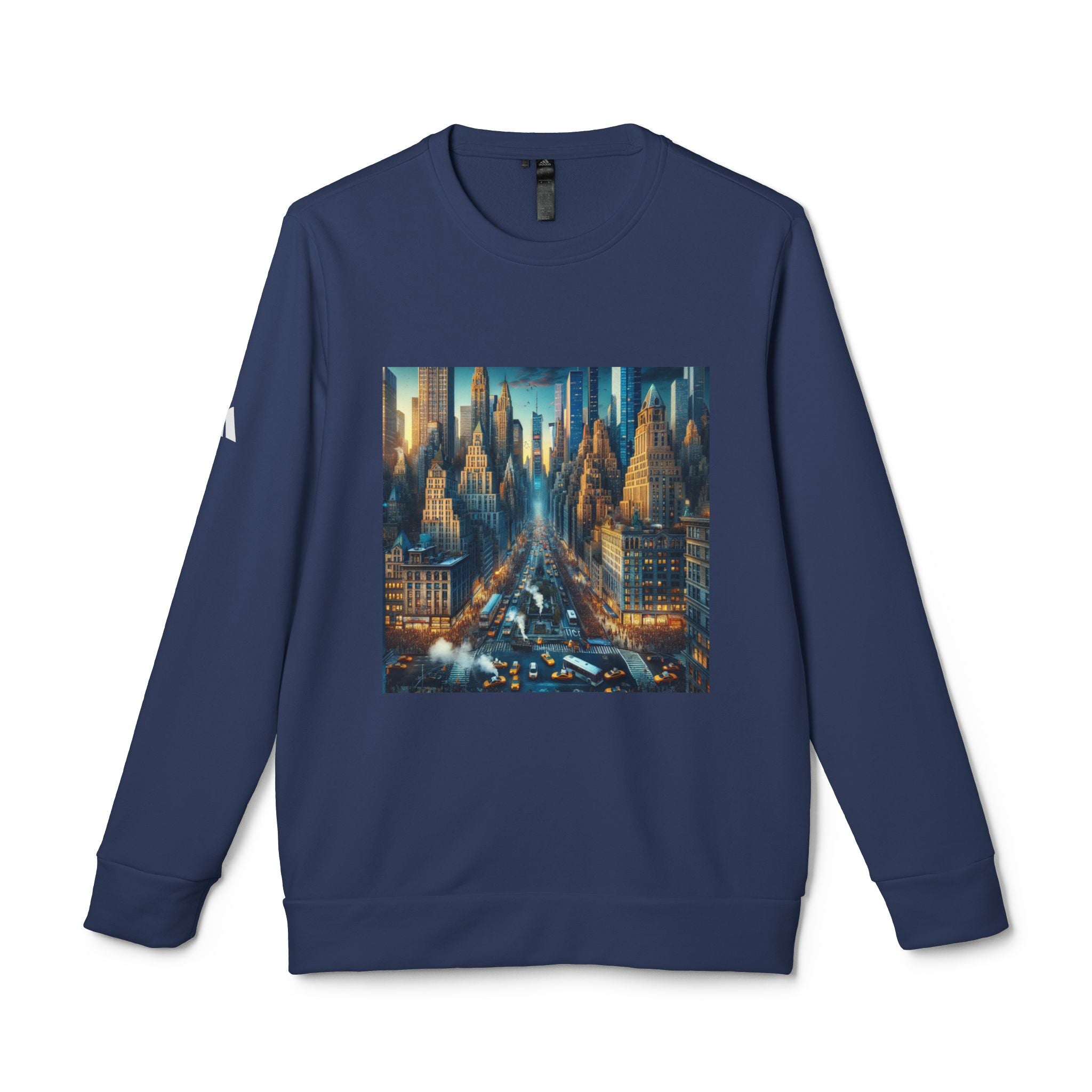 Urban Skyline Fleece Sweatshirt - Unisex Adidas Crewneck