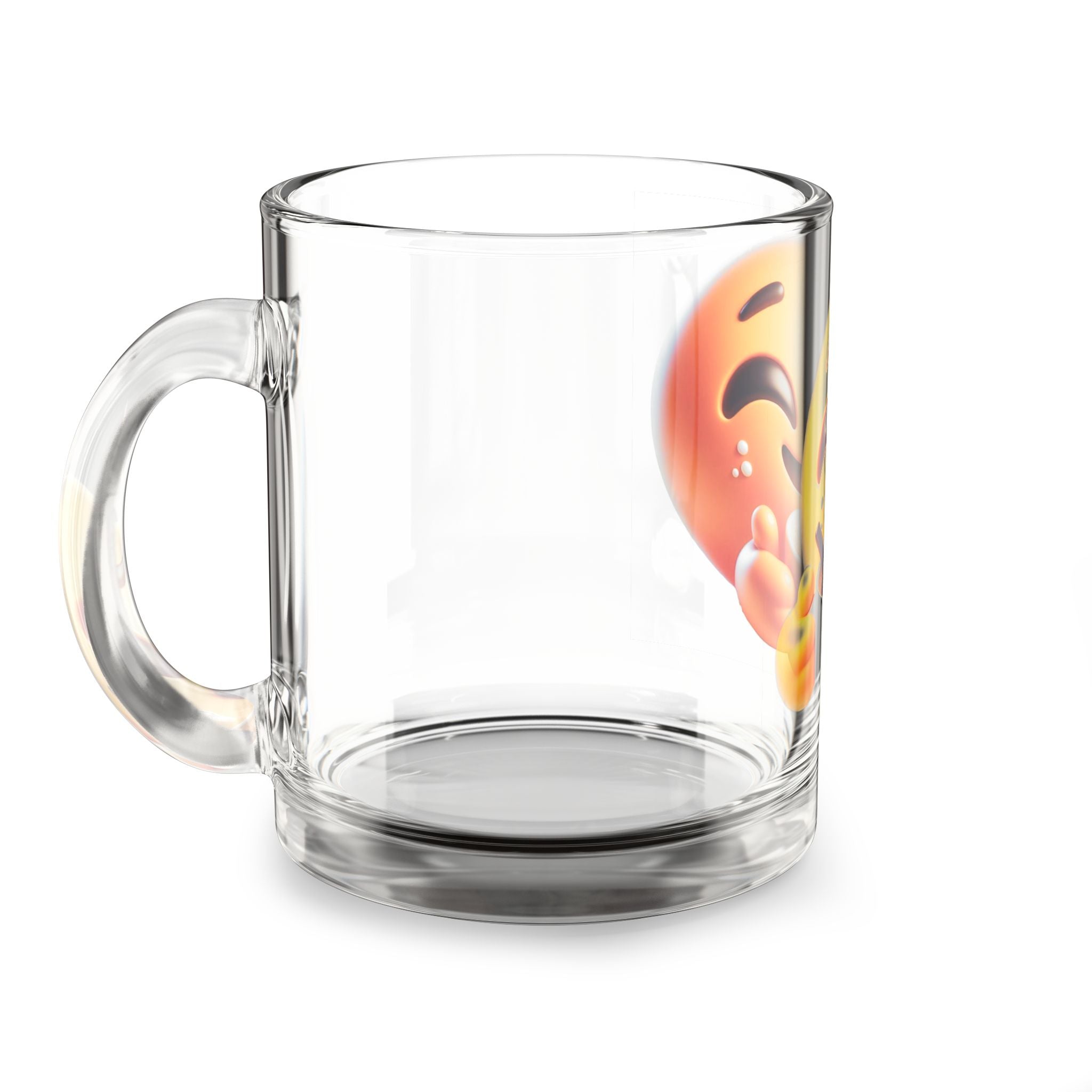 Cute Emoji Glass Mug - 10oz - Perfect for Coffee Lovers and Gifts