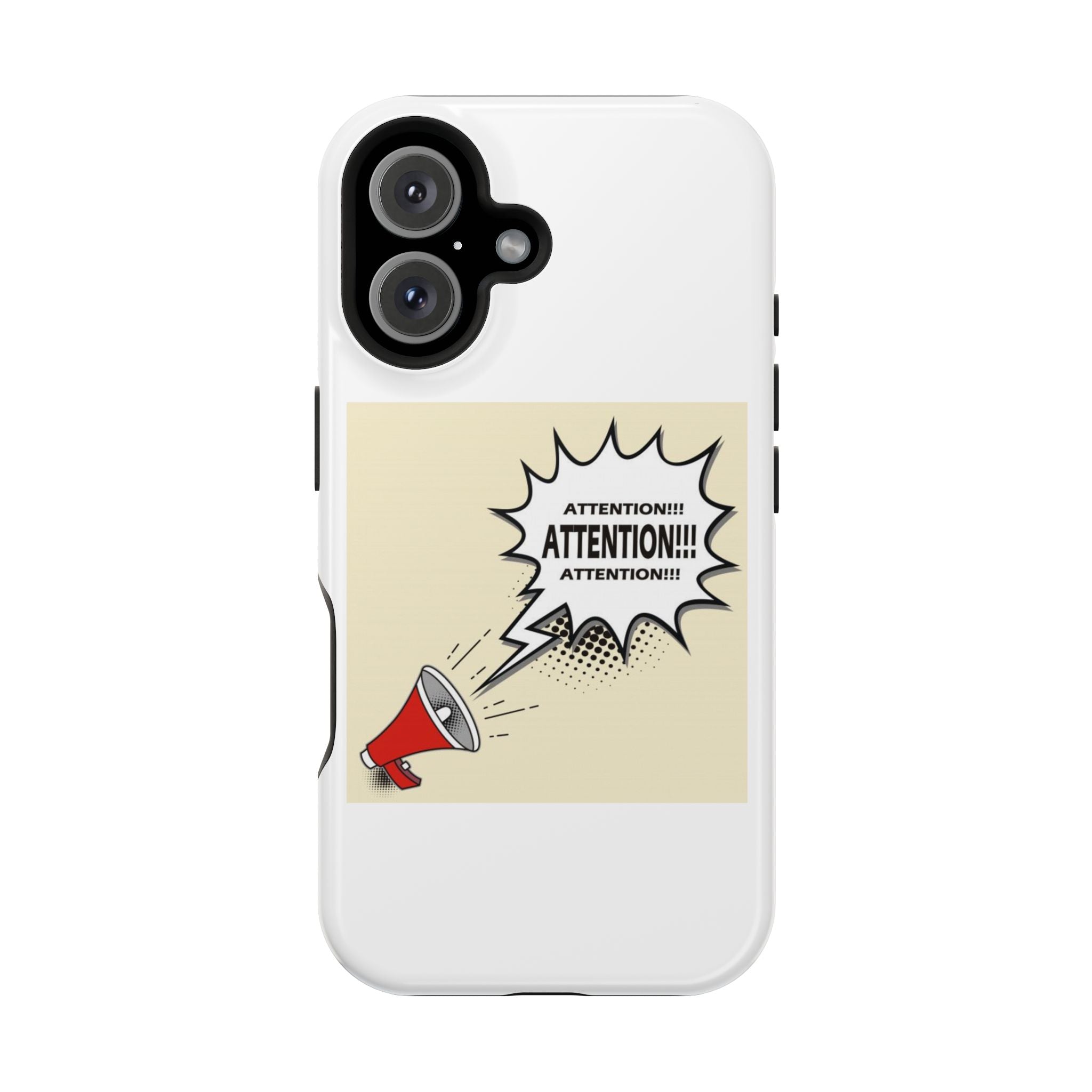 Attention Call Magnetic Tough Cases - Perfect for Gamers & Announcements