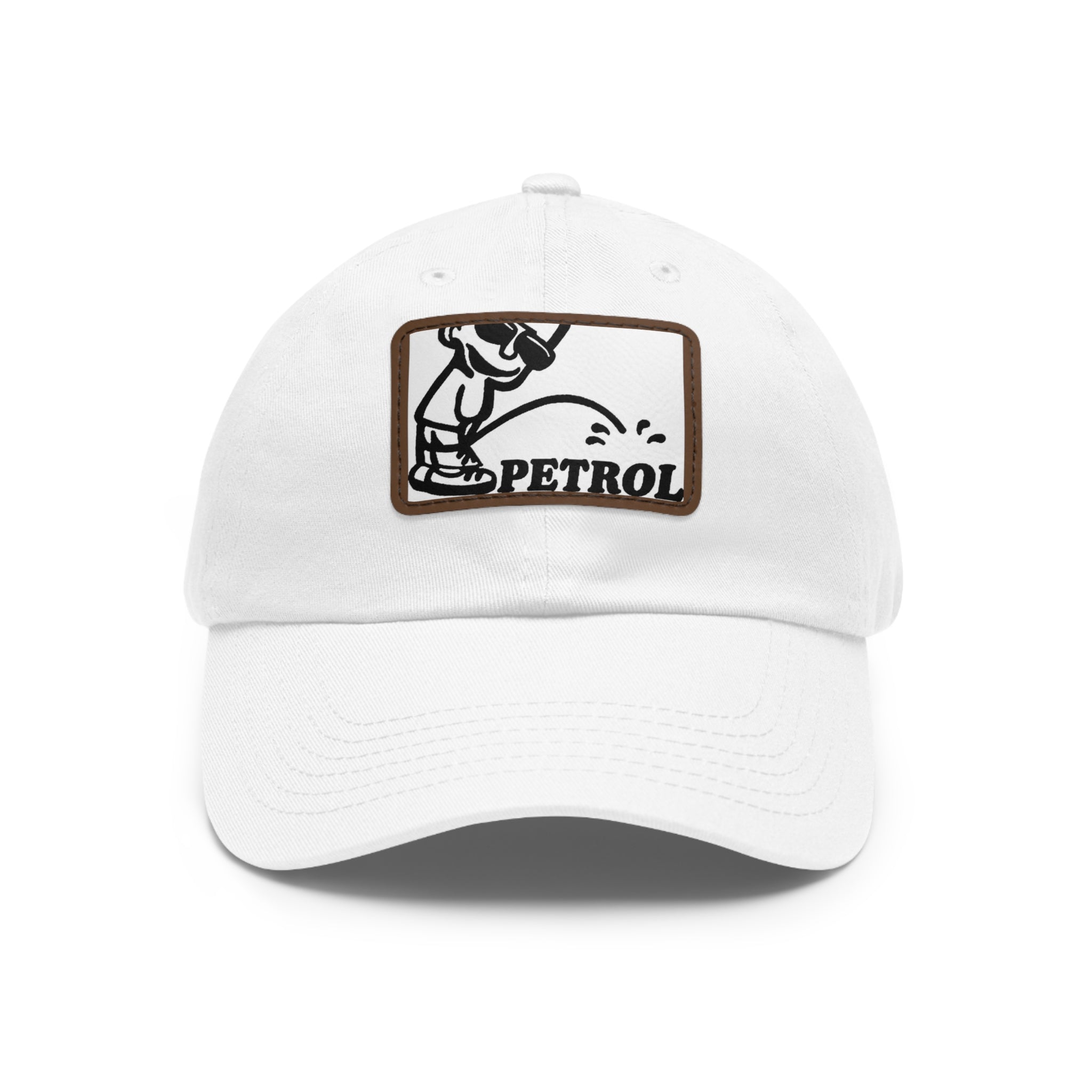 Fun Petrol Dad Hat with Leather Patch - Casual Style for Car Lovers