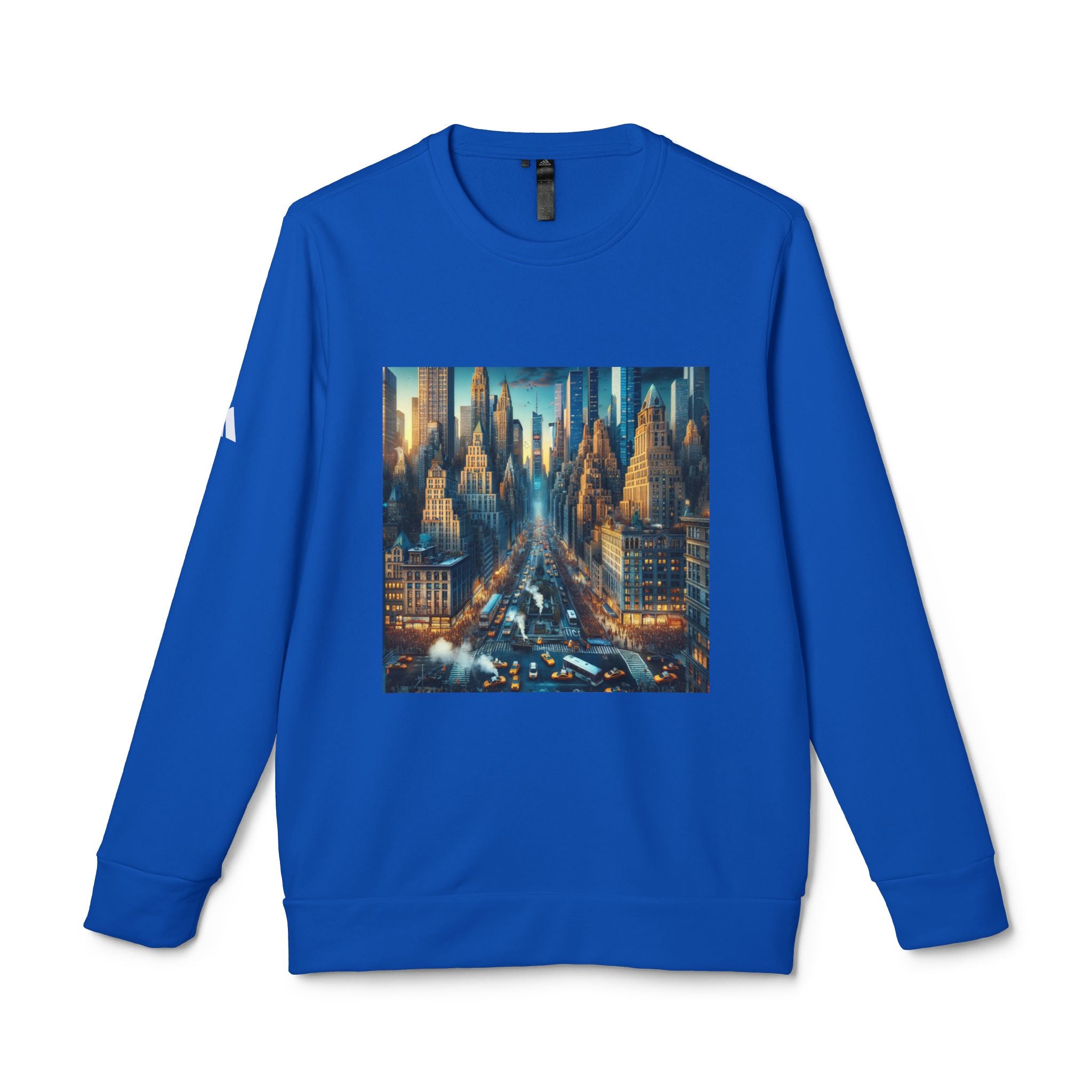Urban Skyline Fleece Sweatshirt - Unisex Adidas Crewneck