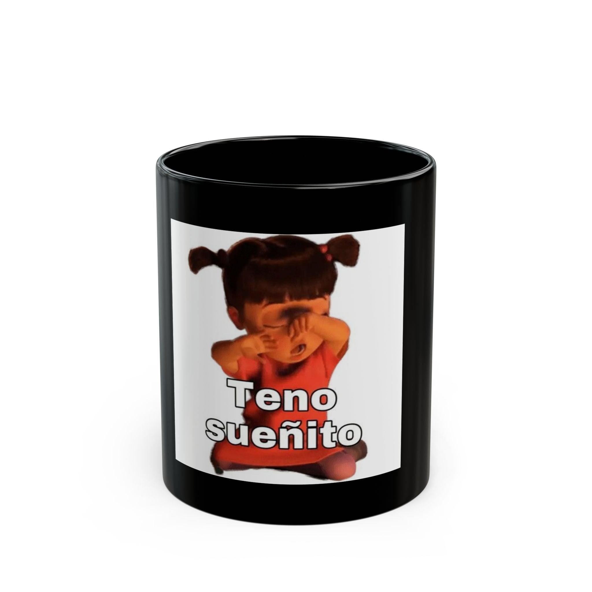 Ten sueño Black Mug - Fun Coffee Cup for Kids & Adults, 11oz & 15oz