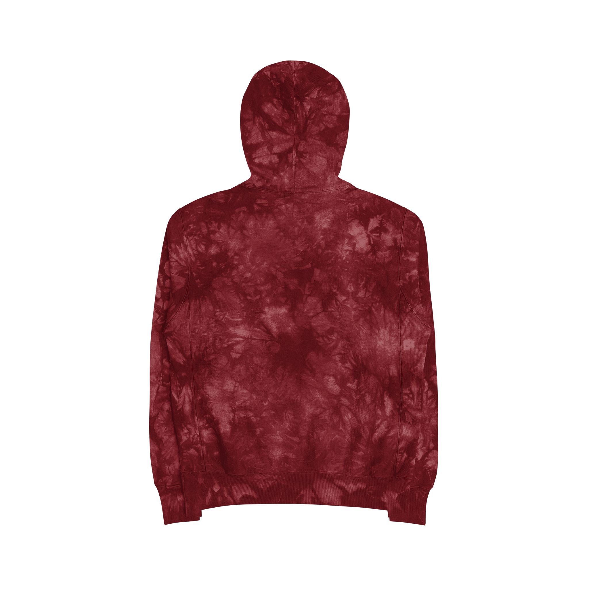 Unisex Tie-Dye Hoodie with Embroidery - Trendy and Cozy
