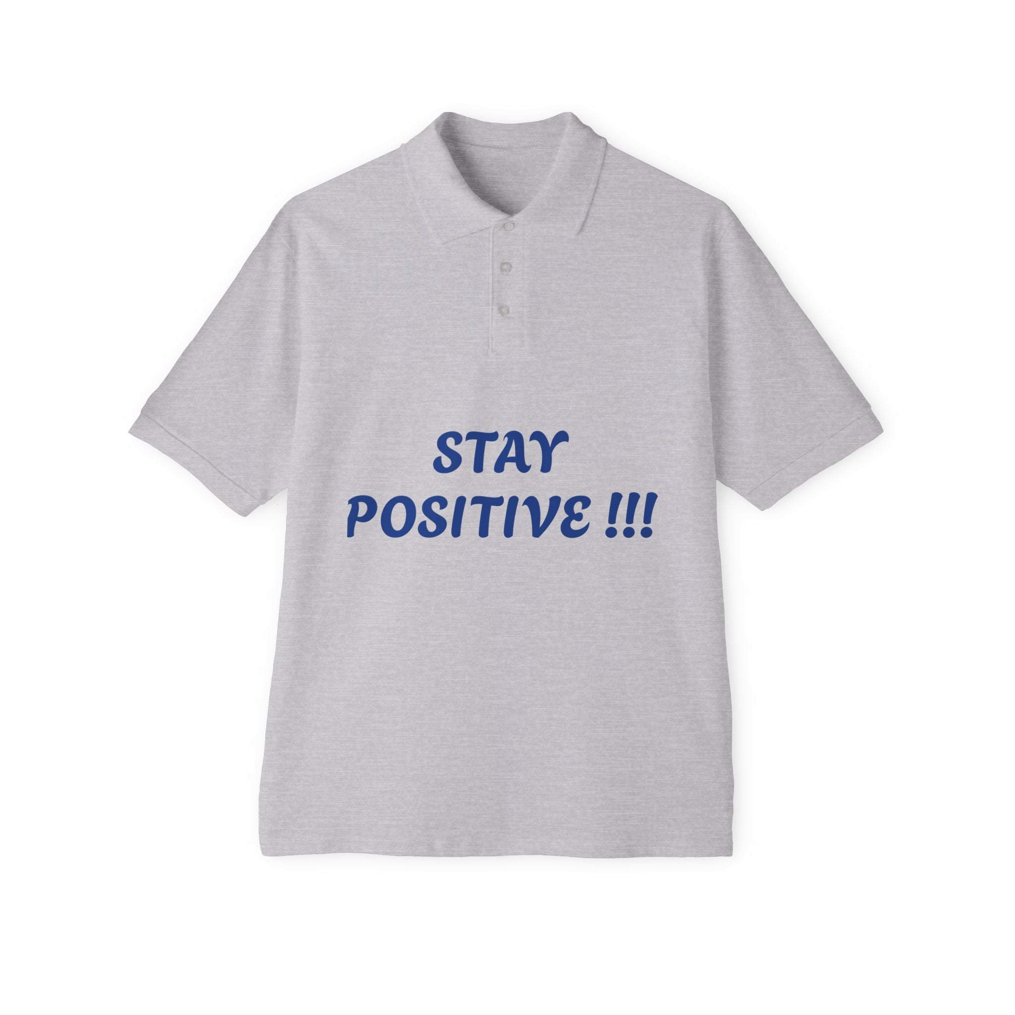 Men's Positive Vibes Polo - Stay Positive Tee for Everyday Comfort